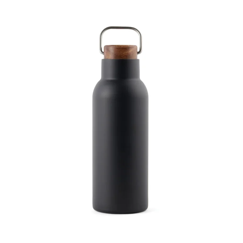 VINGA Ciro RCS gerecycled RVS vacuümfles 580ML zwart