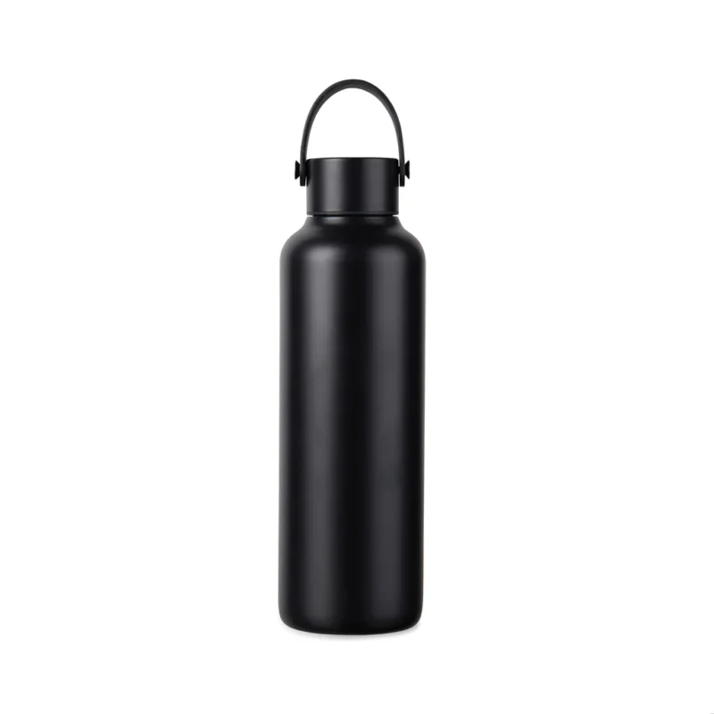 VINGA Baltimore RCS recycled SS fles 600 ML zwart