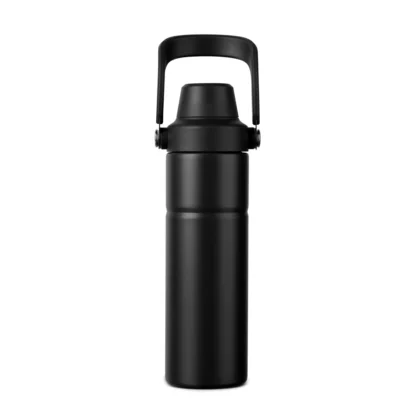VINGA Baltimore Trek RCS recycled SS fles 600 ML zwart
