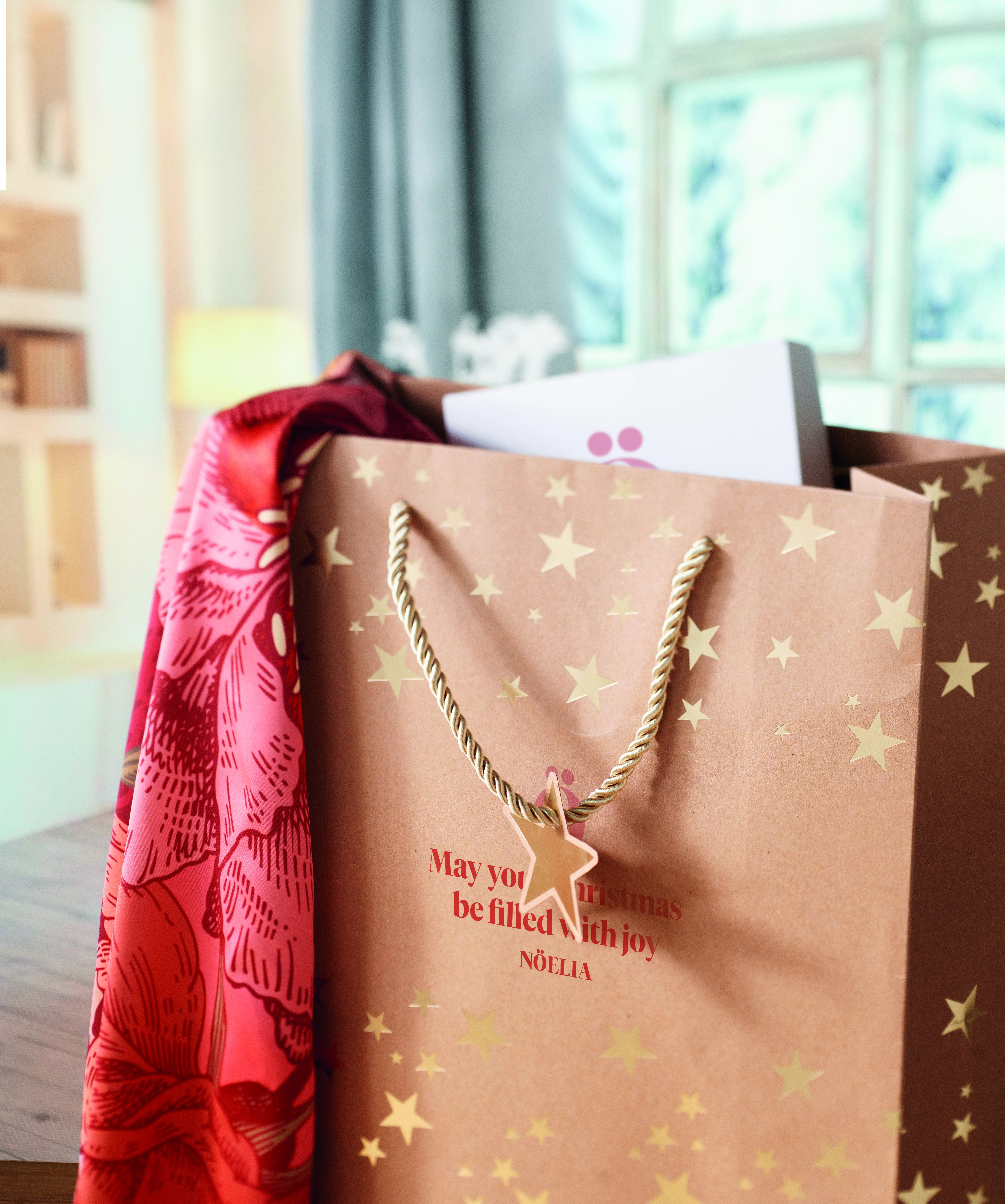 Kraftpapieren geschenkzak SPARKLE