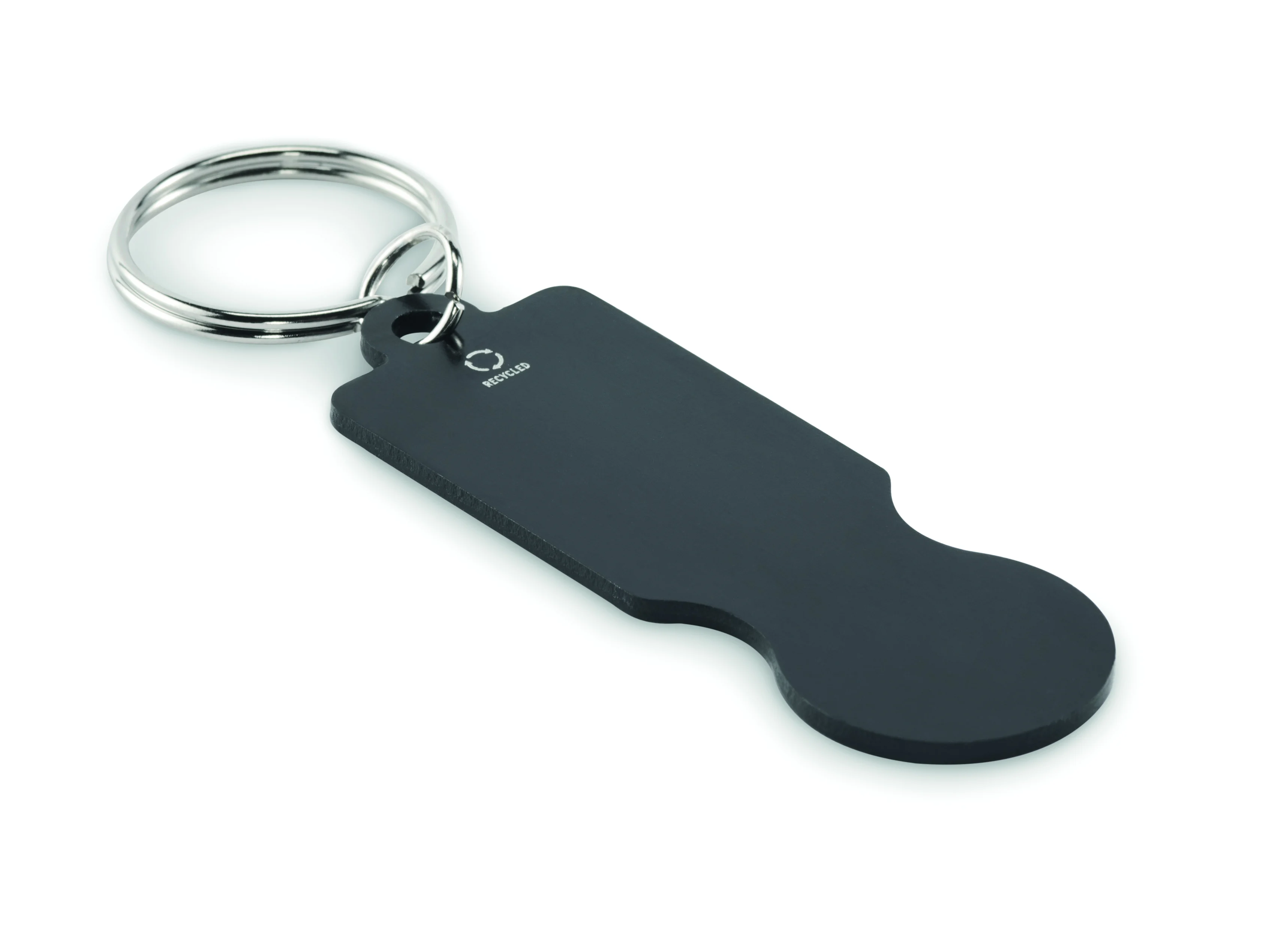 Sleutelhanger met winkelwagenmuntj TOKLEY Zwart