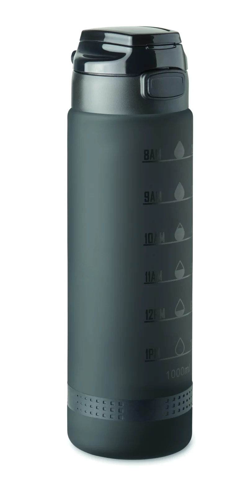 Sportwaterfles RPET 1L LEVEL Zwart