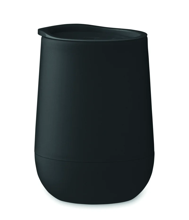 PP dubbelwandige beker 300ml GO Zwart