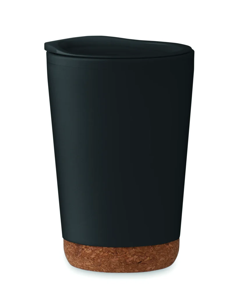 Dubbelwandige beker 300ml CO Zwart