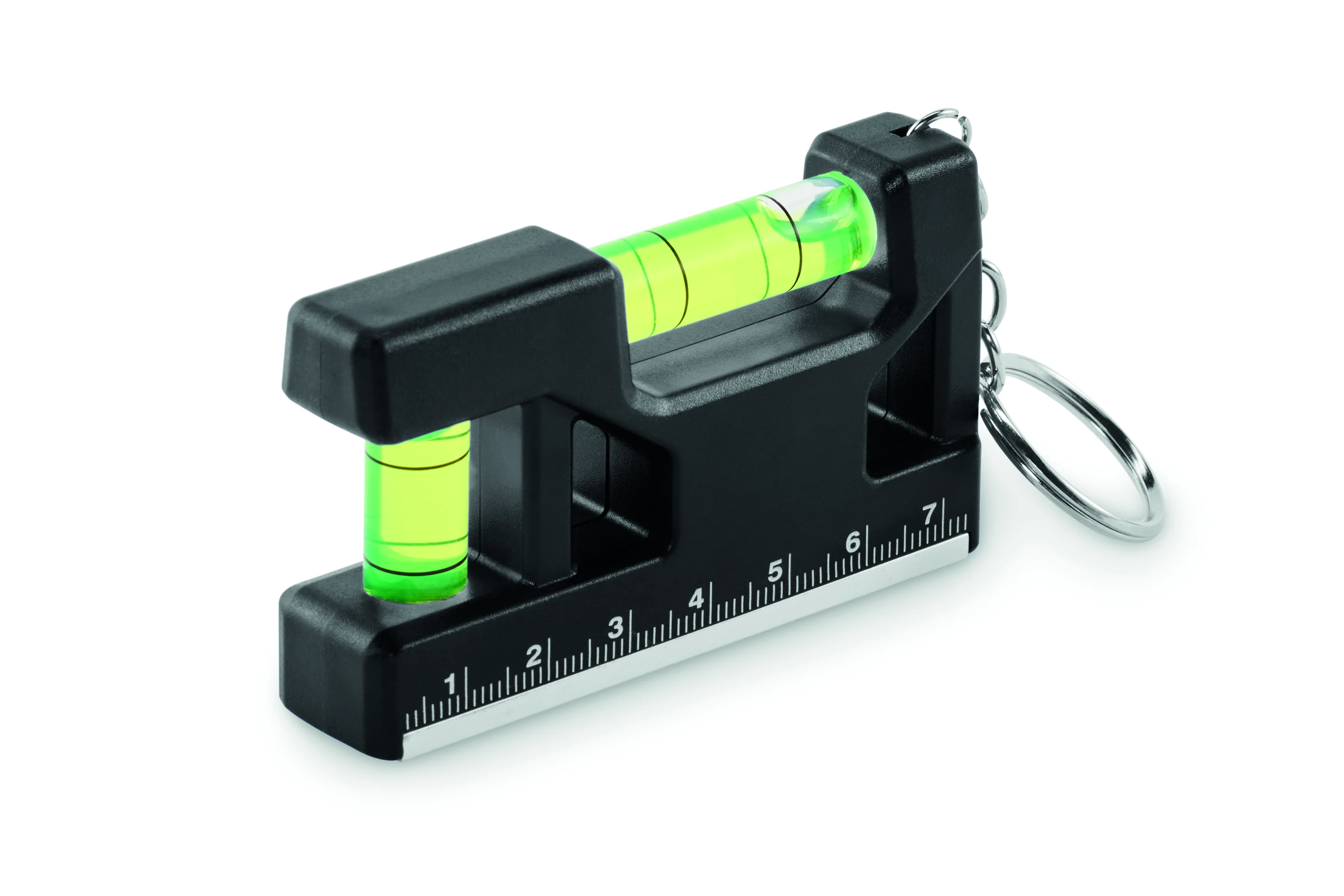 Magnetische waterpas ABS sleutelha MAGEVEL Zwart