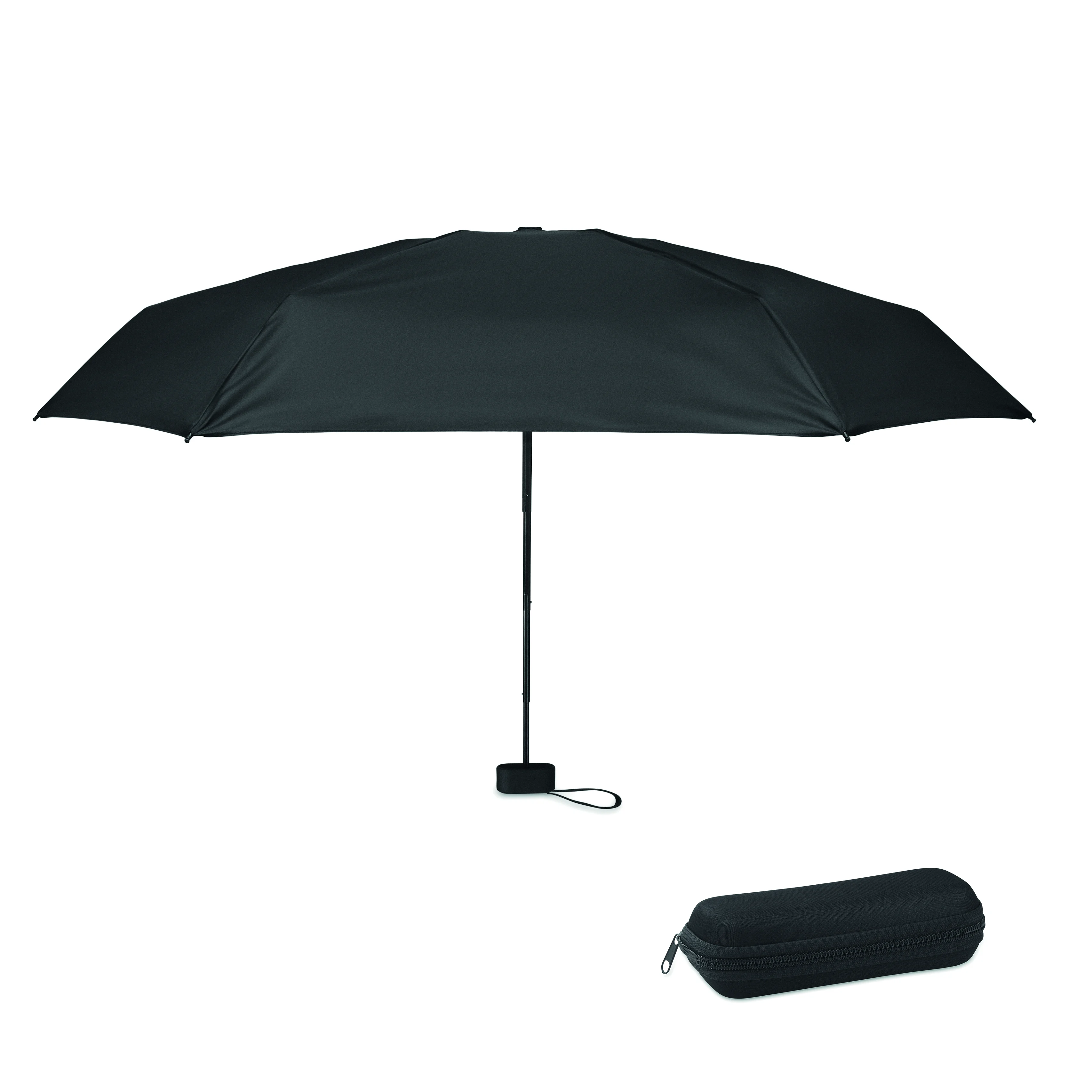 19 inch opvouwbare paraplu PORTLAND Zwart