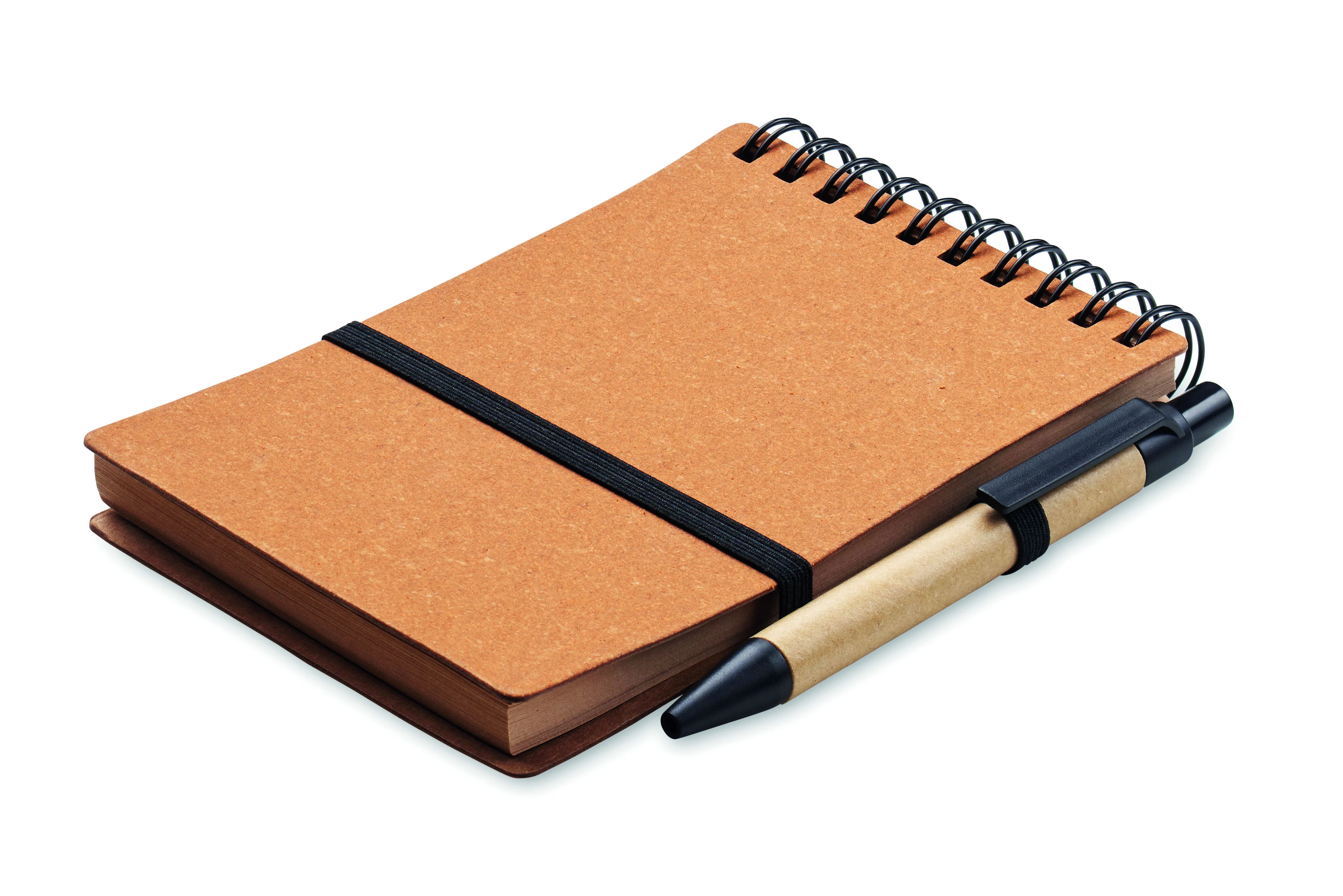 B7 Gerecycled notitieboek met balp NOTIE Bruin