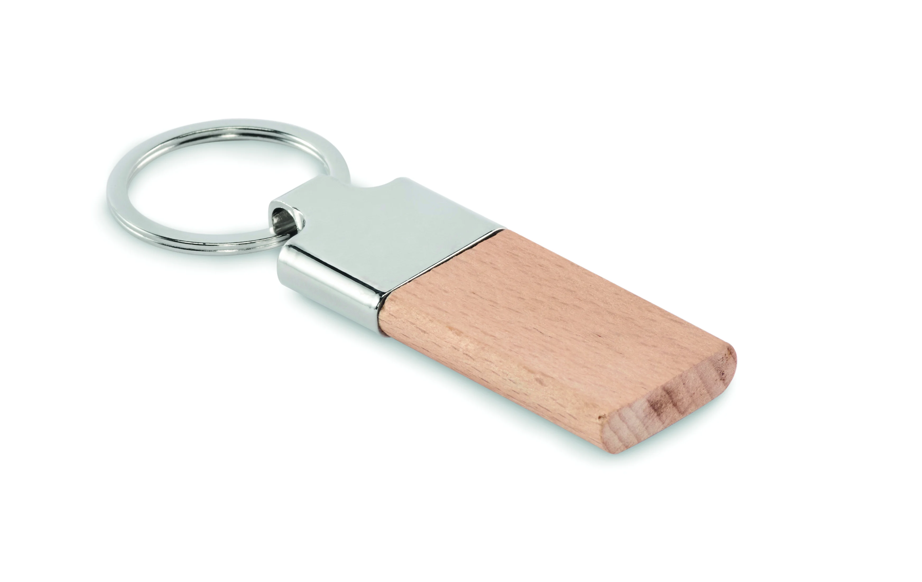 Sleutelhanger met rubberhout LLAVING Hout