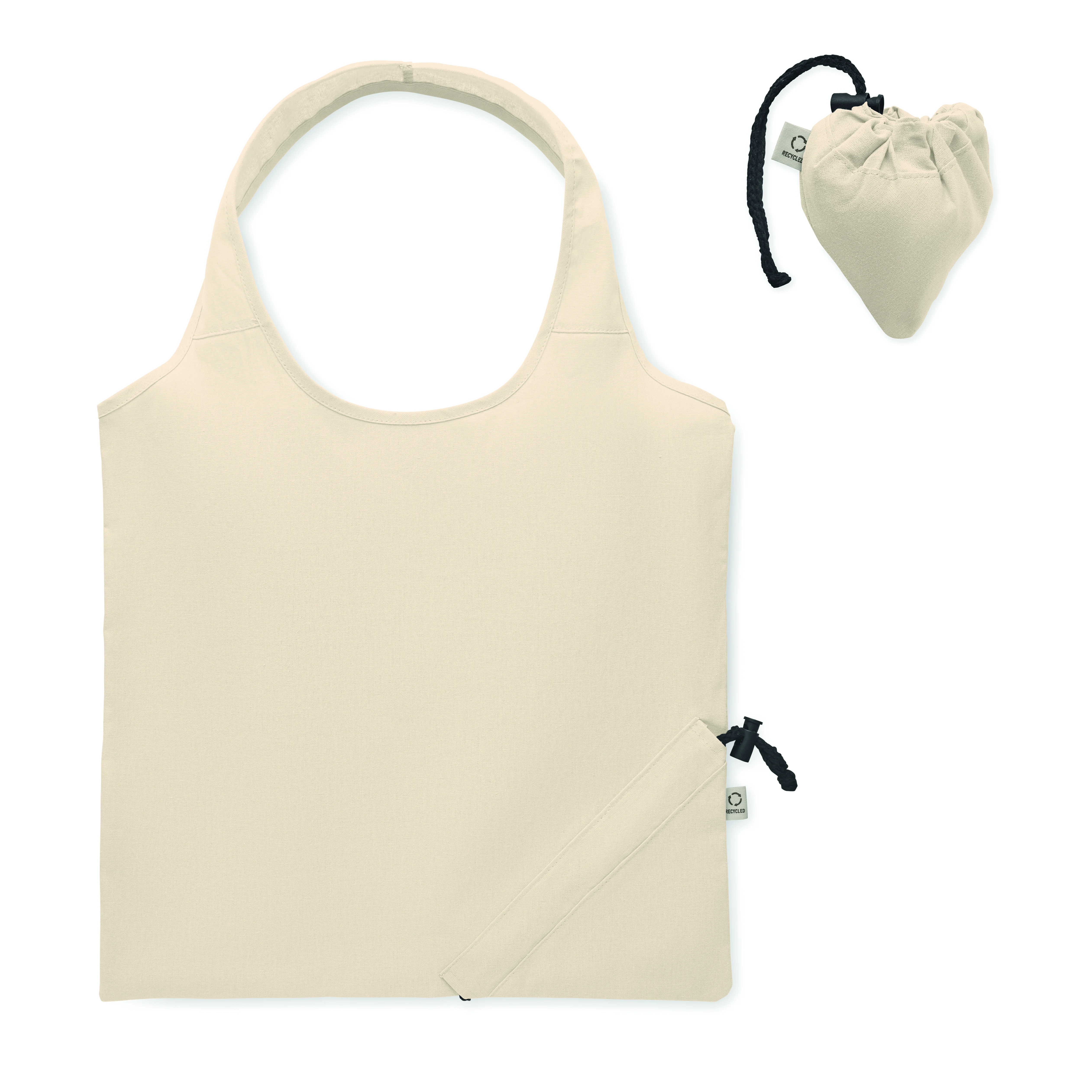 Opvouwbare boodschappentas 140g CARRIE Beige