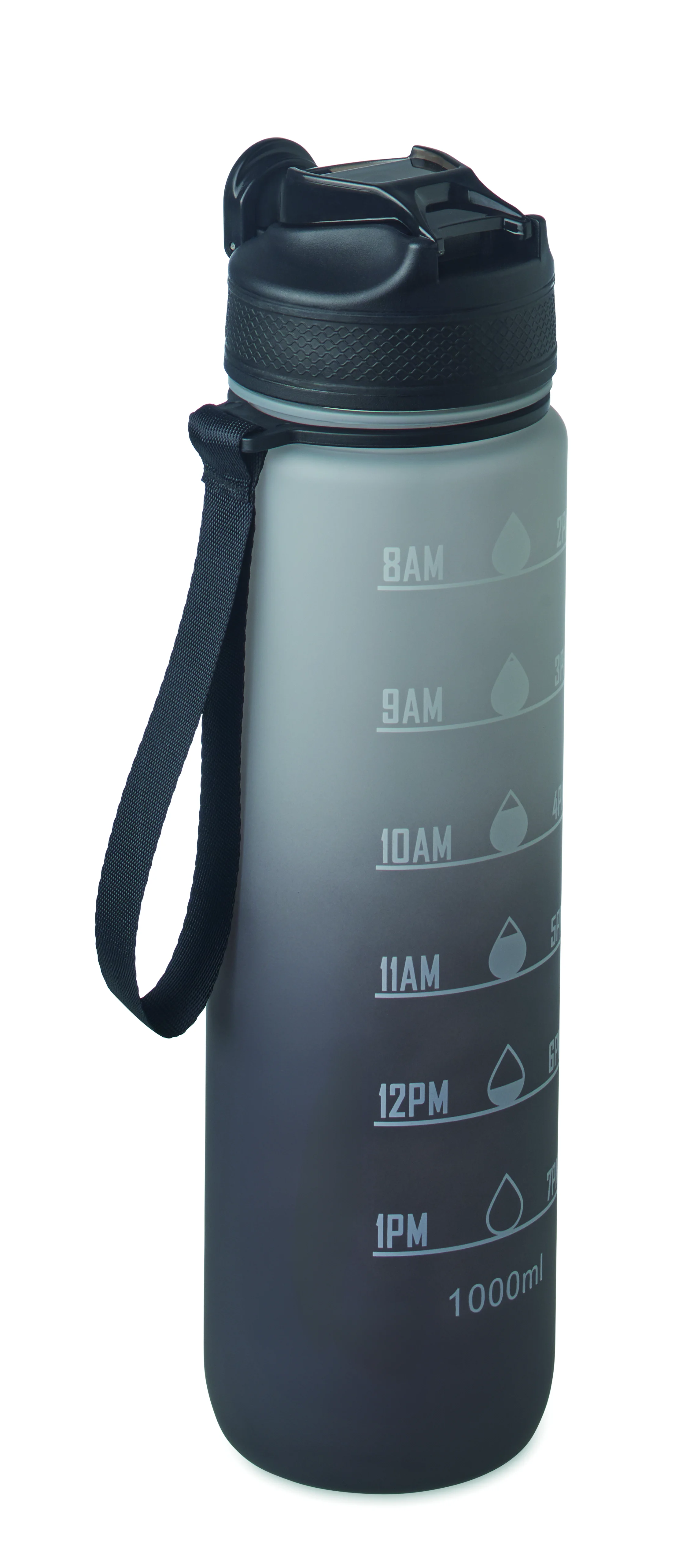 Sportwaterfles RPET 1L ACTIVATE Zwart