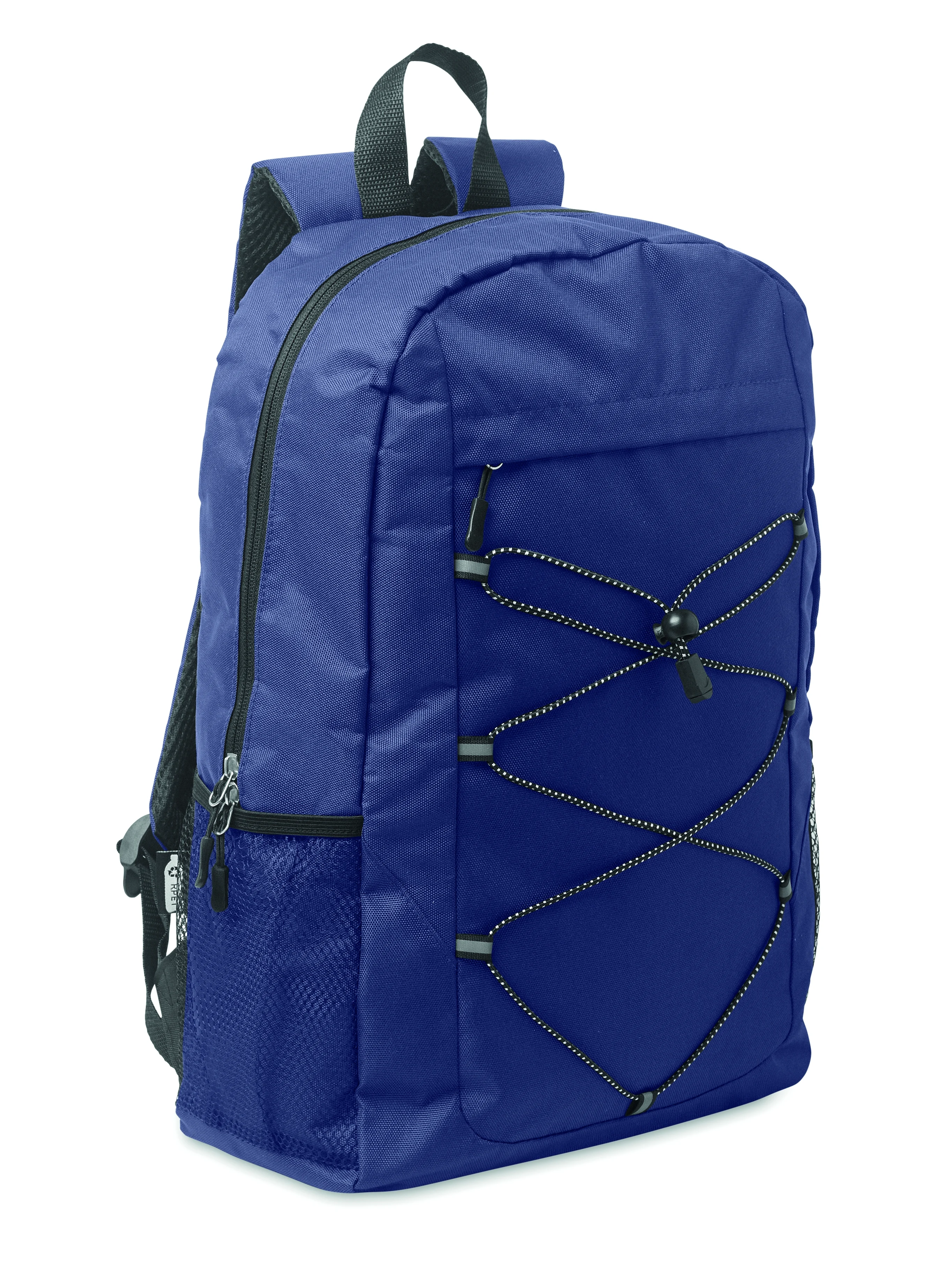 600D RPET polyester rugzak HIGE Blauw