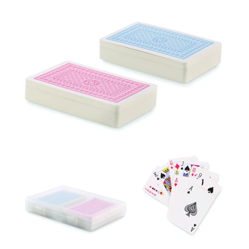 Set klassieke speelkaarten PLAYCARD Transparant