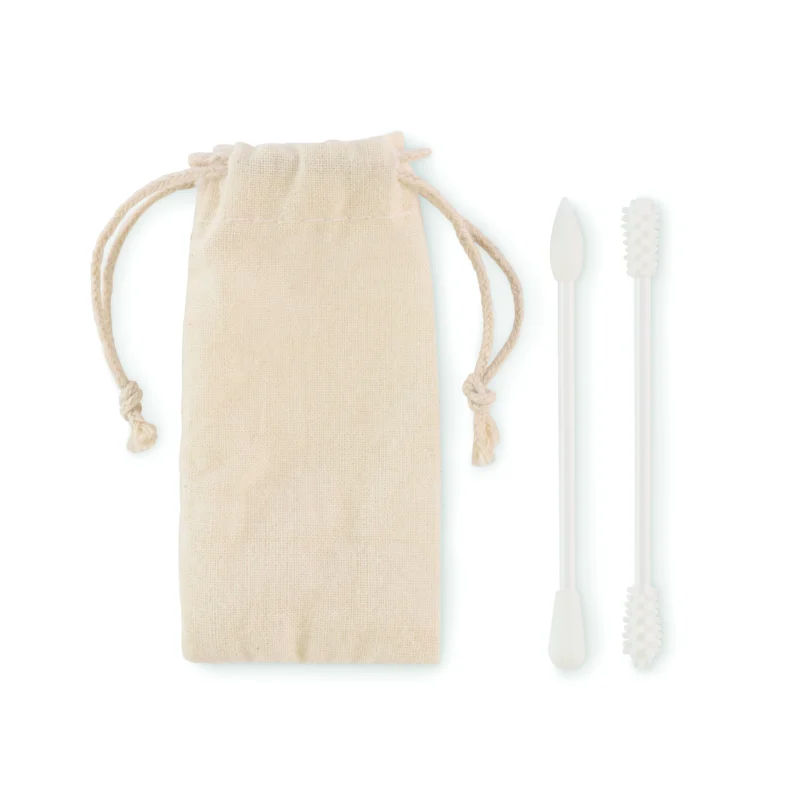 Set herbruikbare wattenstaafjes BOGIE Beige
