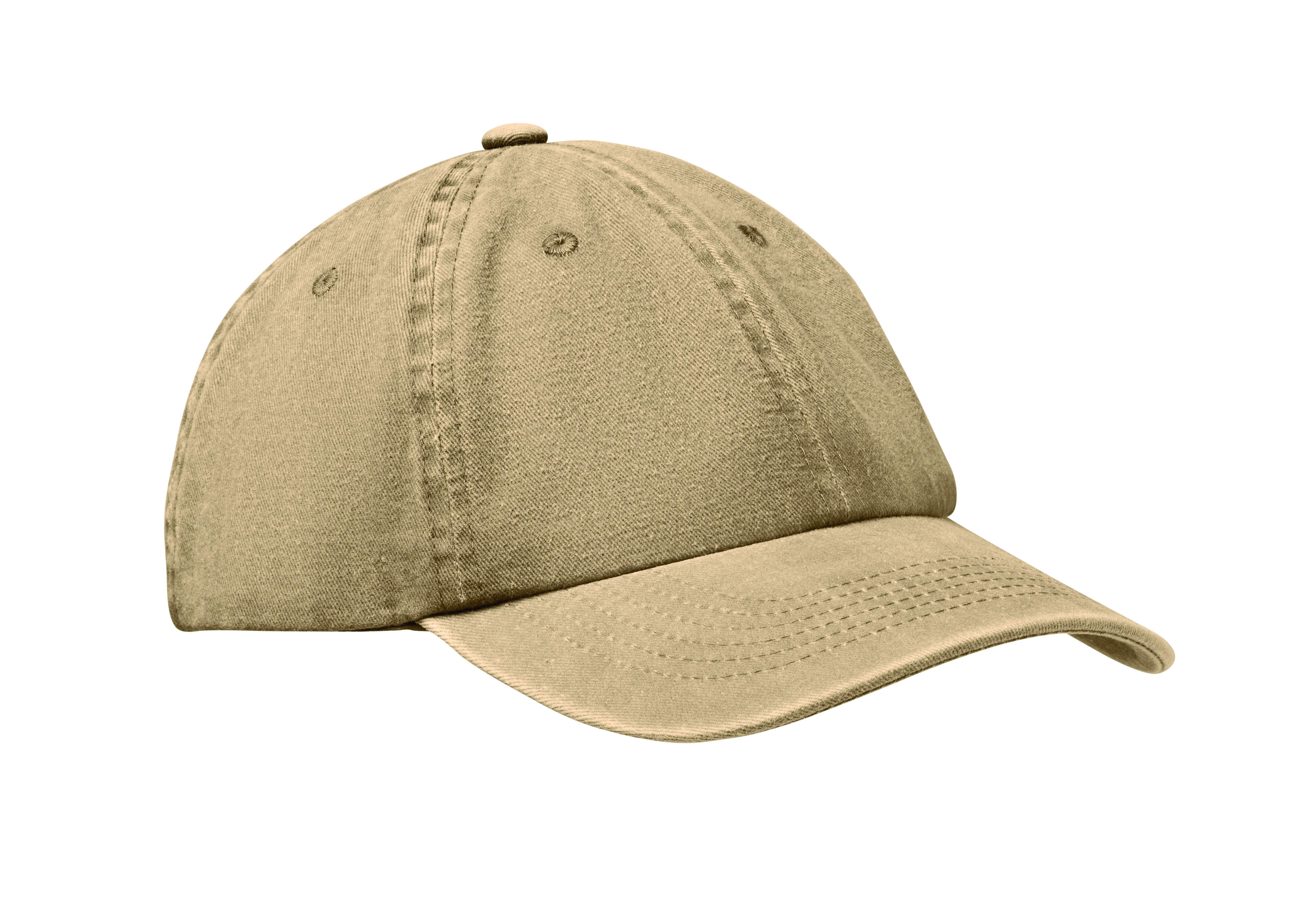 6 panelen baseballcap 265gr/m² BEAU Khaki