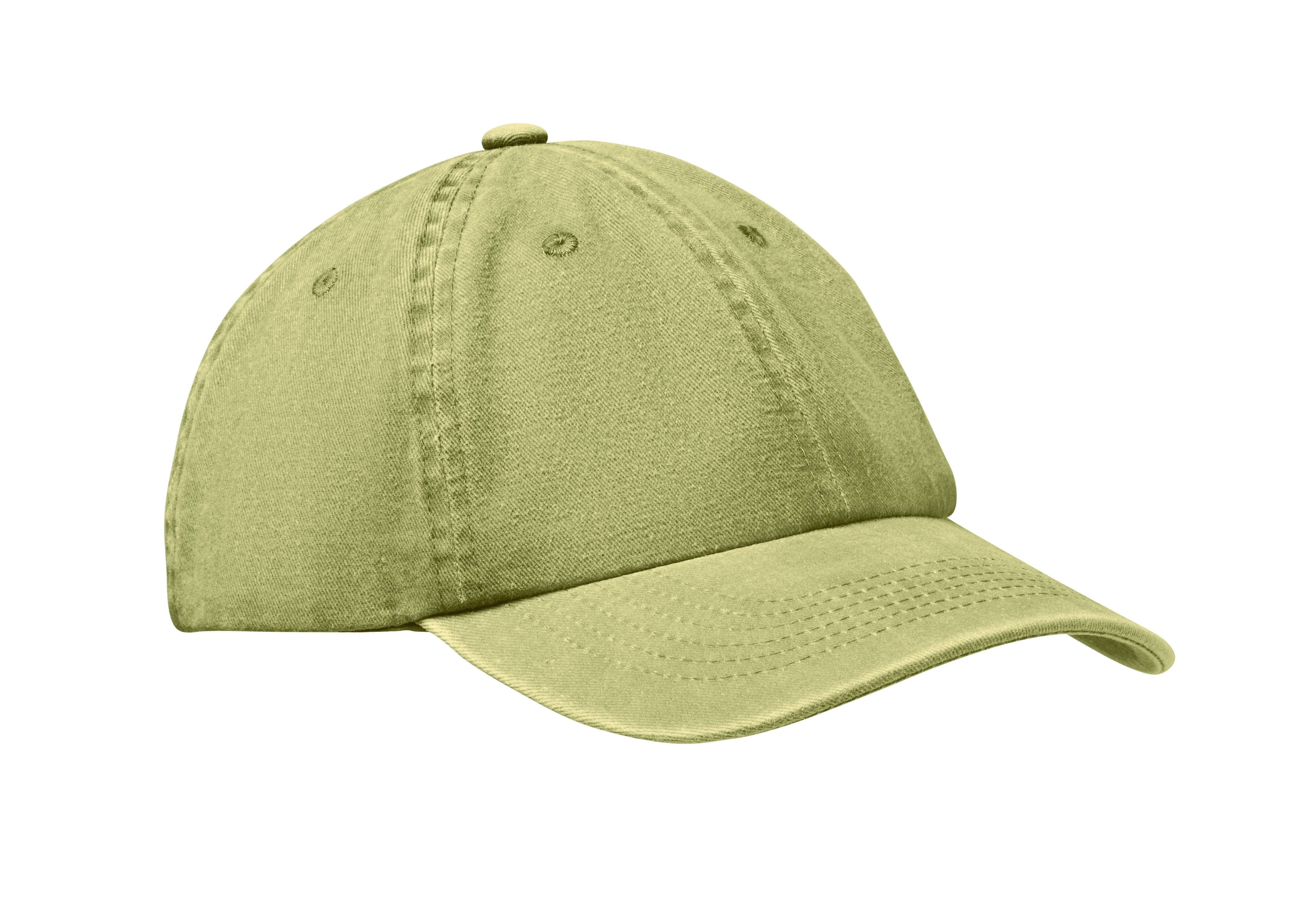6 panelen baseballcap 265gr/m² BEAU Legergroen