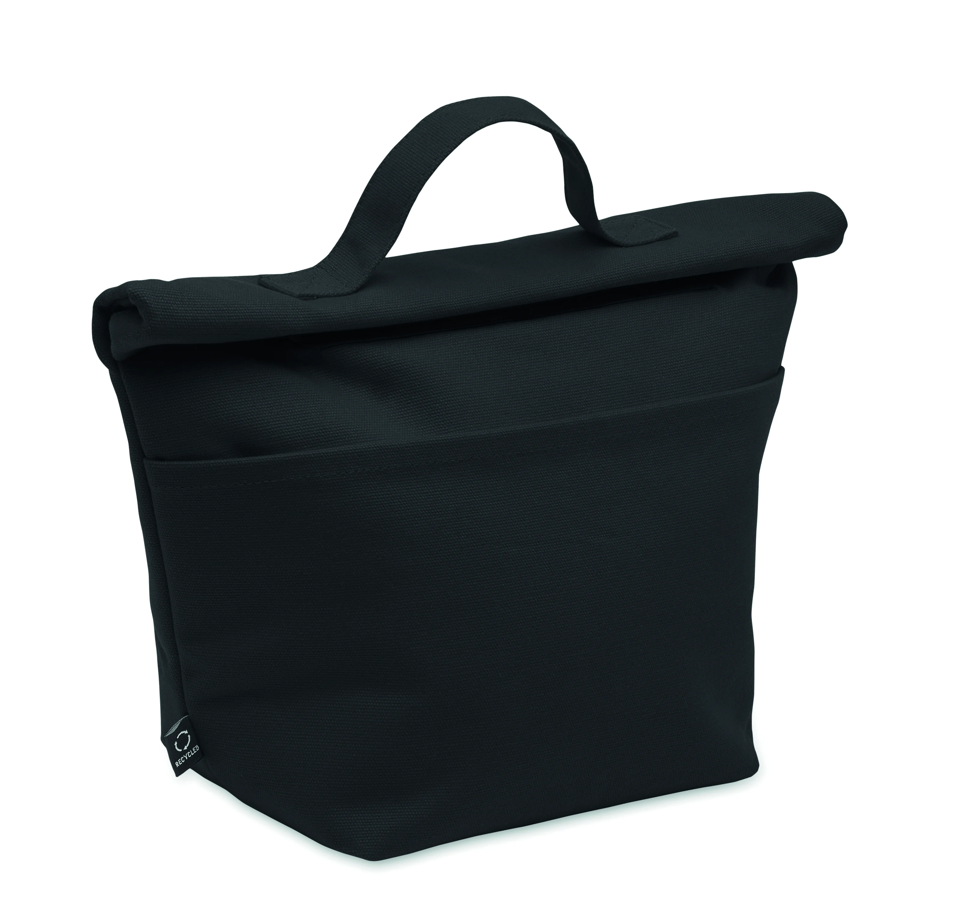 Gerecycled katoenen koeltas RECOBA COLOUR Zwart