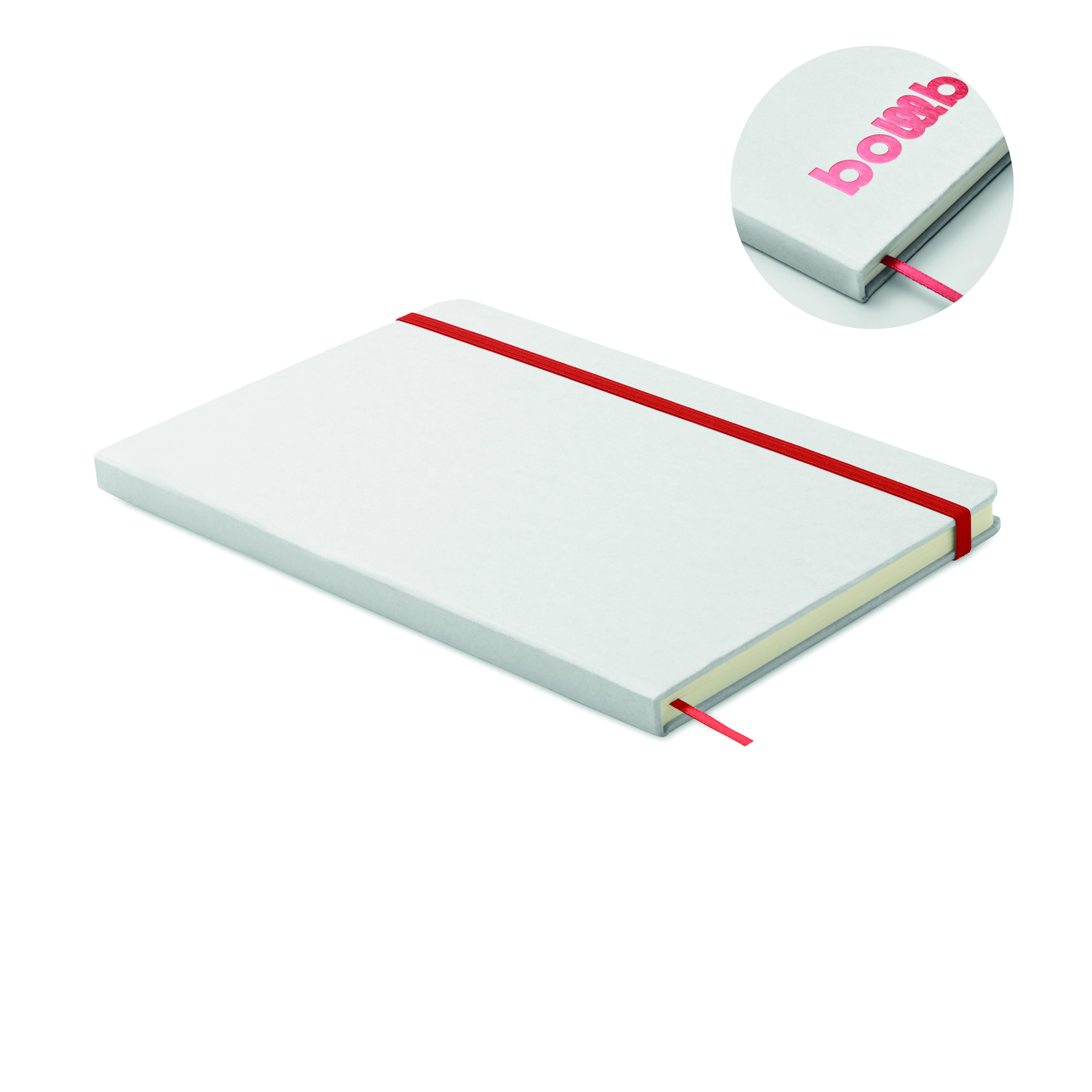 Kleur onthullend A5 notitieboek ROUTE WHITE Rood