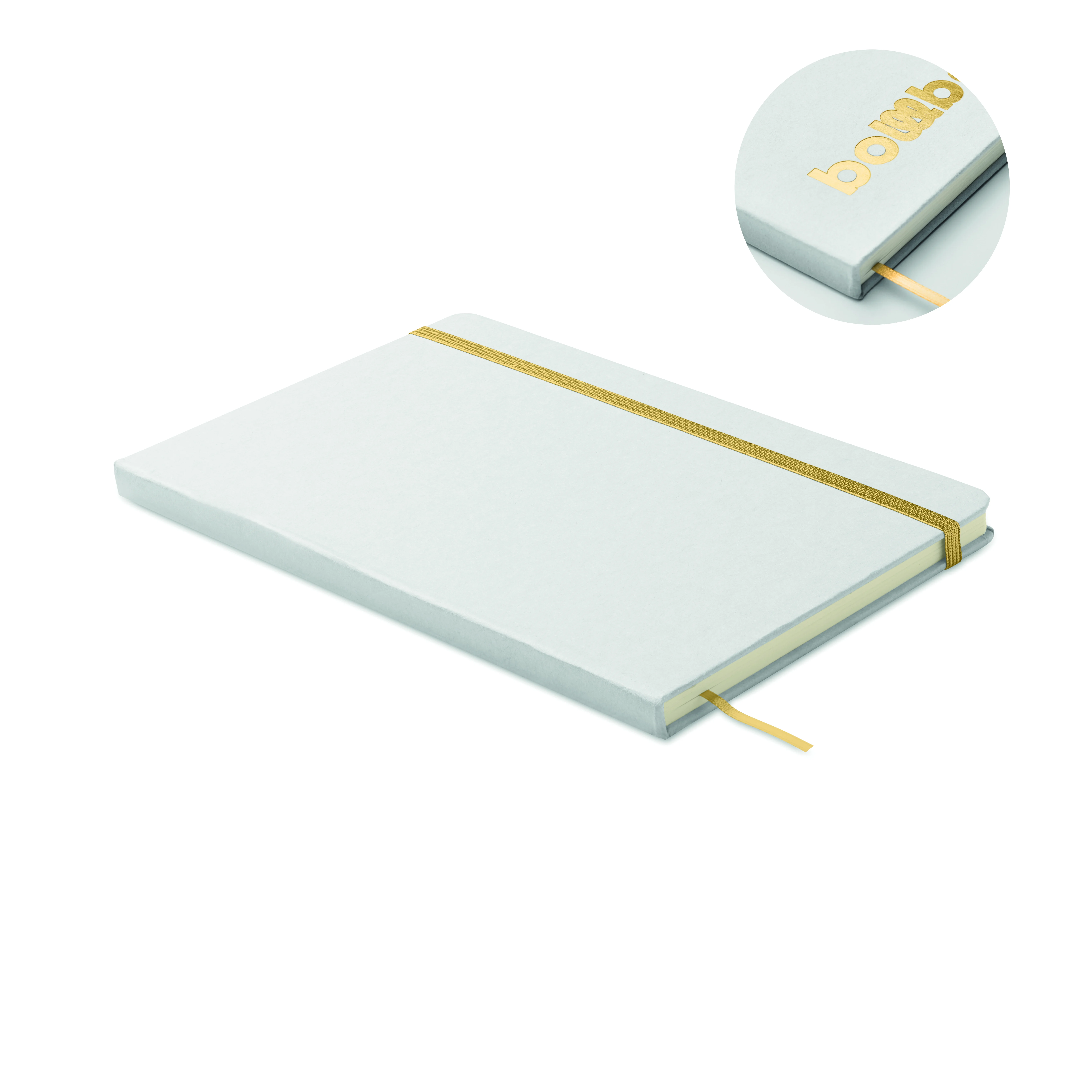 Kleur onthullend A5 notitieboek ROUTE WHITE Goud