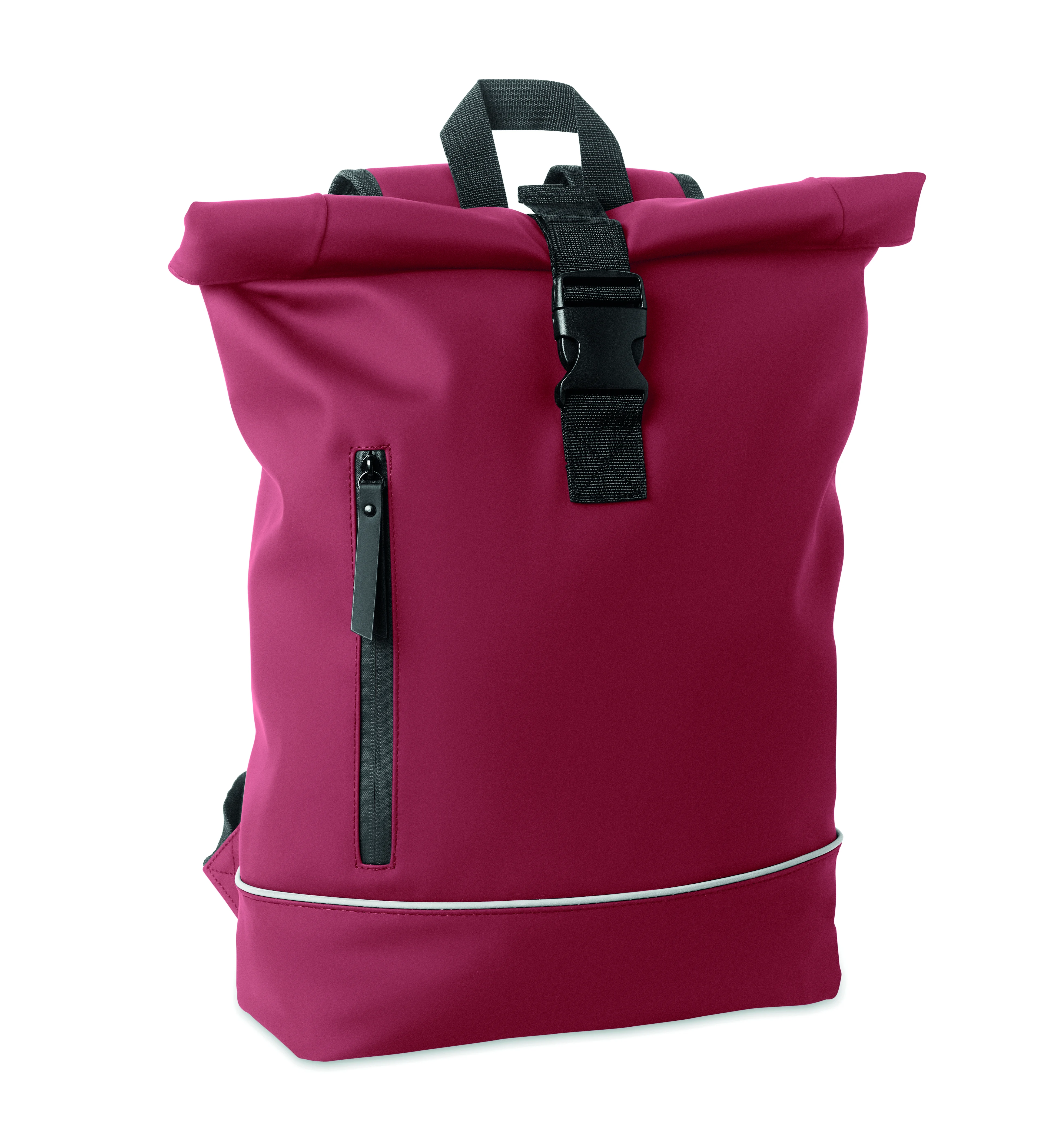 Laptop 15" rolltop PU rugzak LAPTOSA Bordeaux
