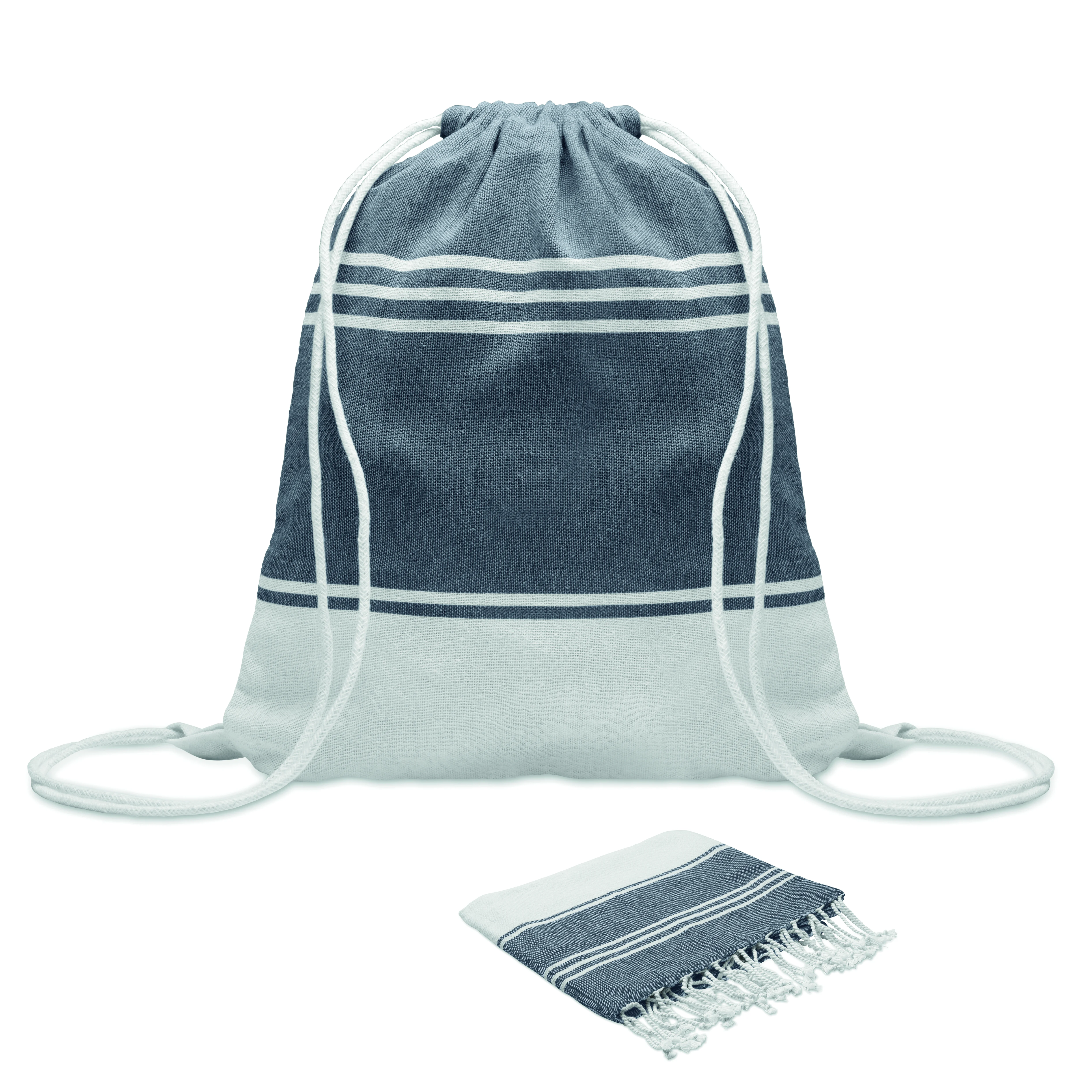Hamam handdoek trekkoord tas s HAMMA Blauw