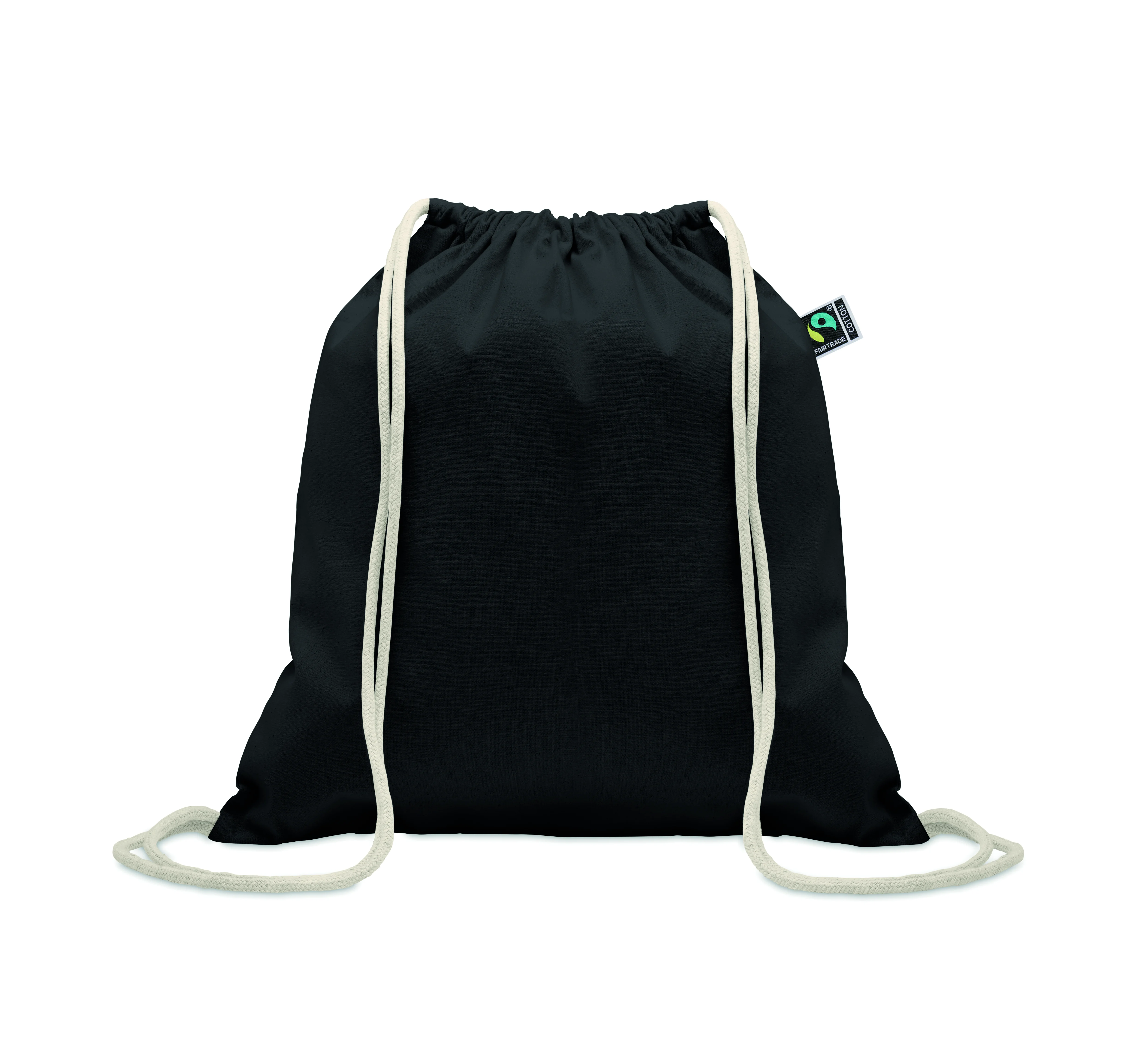 Fairtrade trekkoordtas 180g OSOLE DRAW COLOUR Zwart