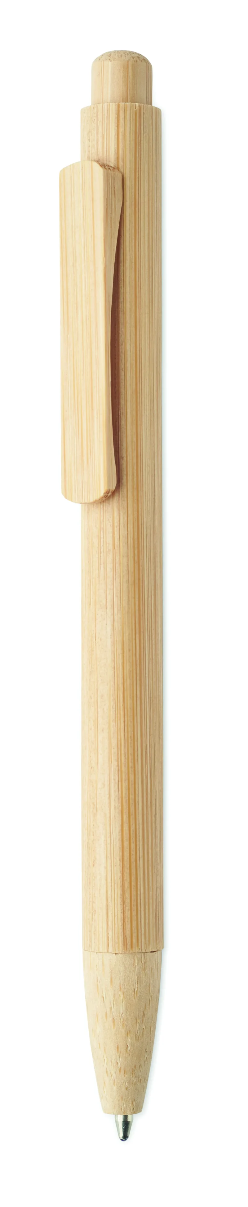 Bamboo balpen met drukknop MAMBO Hout