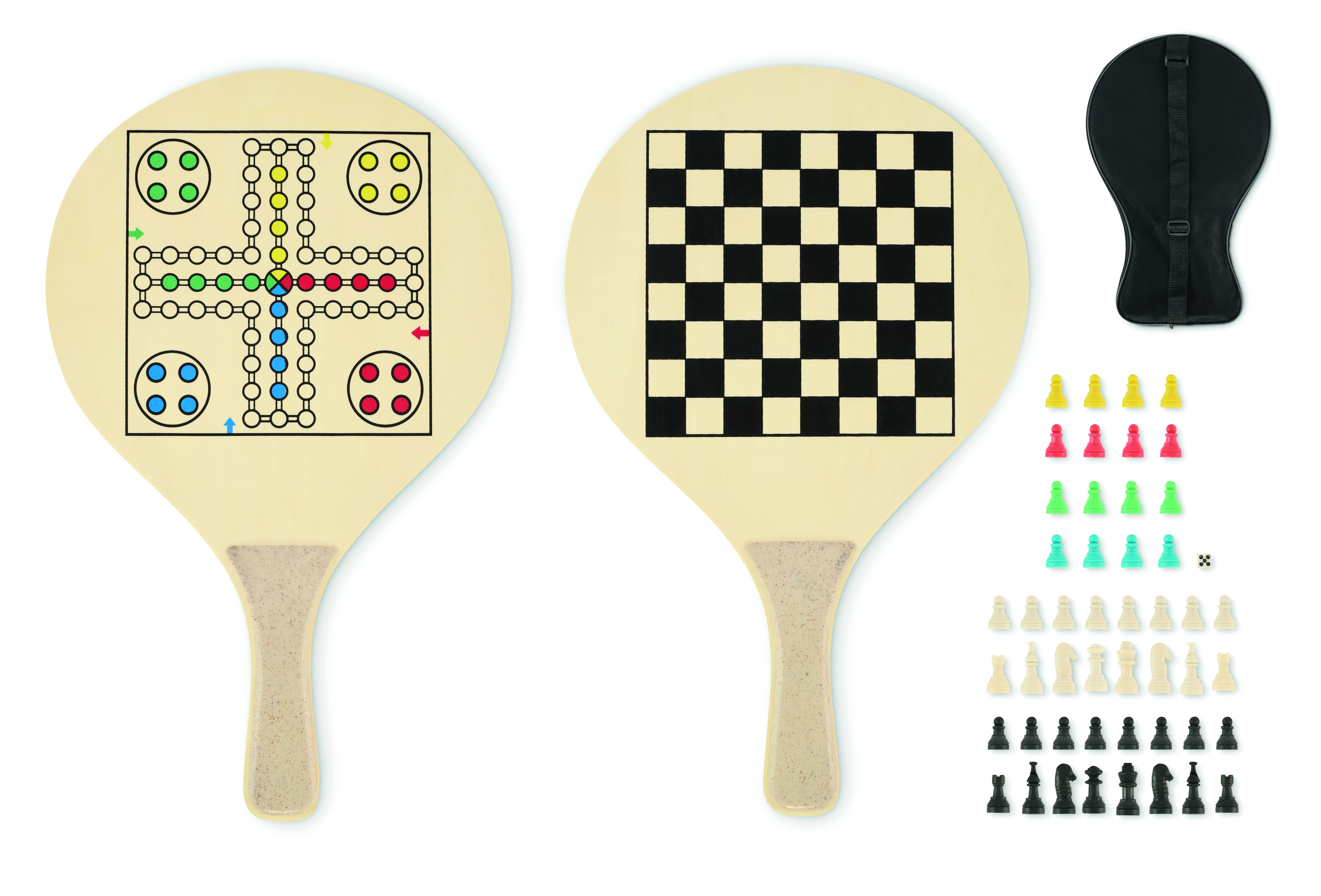 Strand racket set IWON Hout