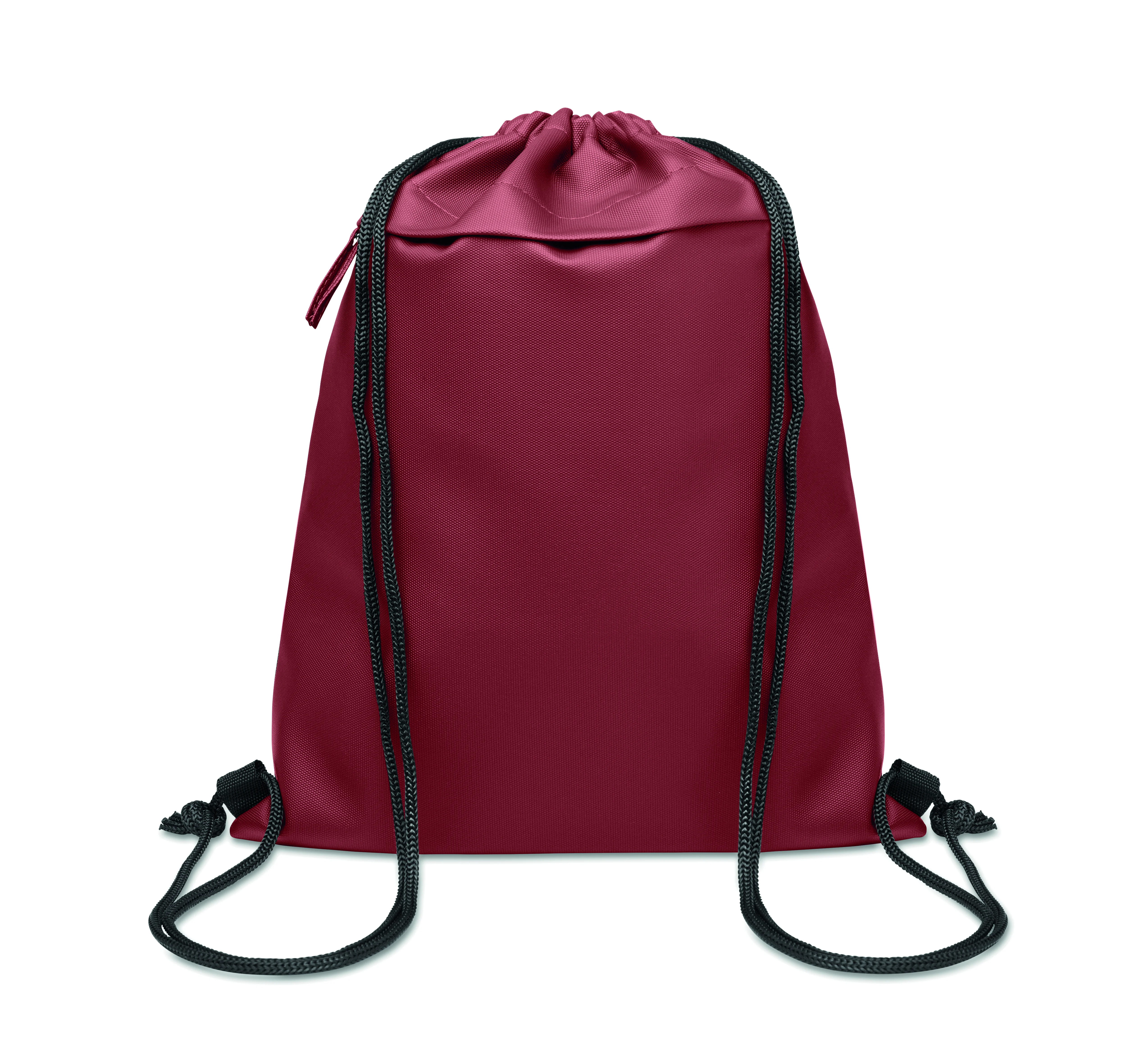 Trekkoordtas van 600D RPET BANGKOK BAG Bordeaux