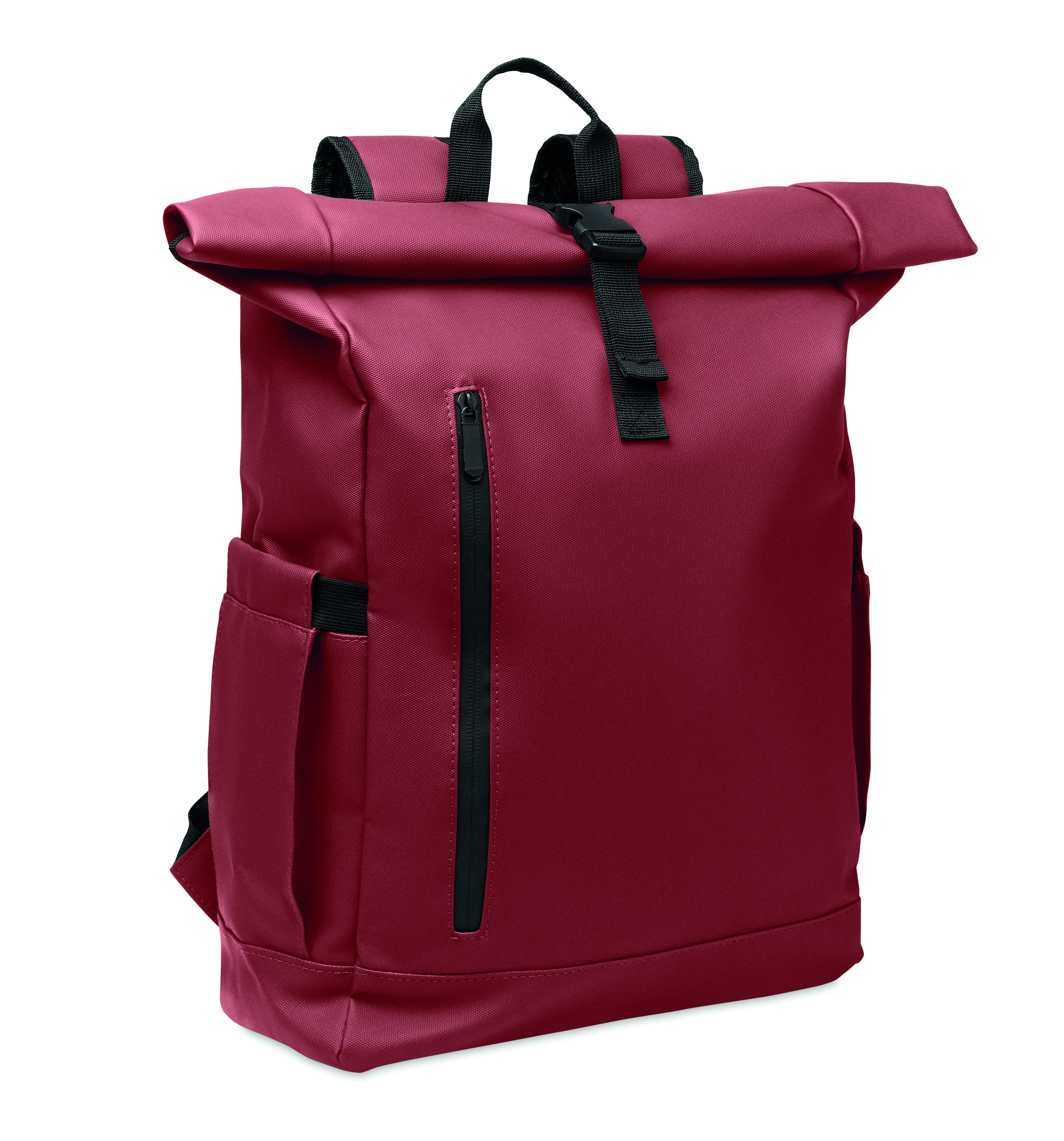 Rolltop laptop rugzak 600D BANGKOK ROLL Bordeaux