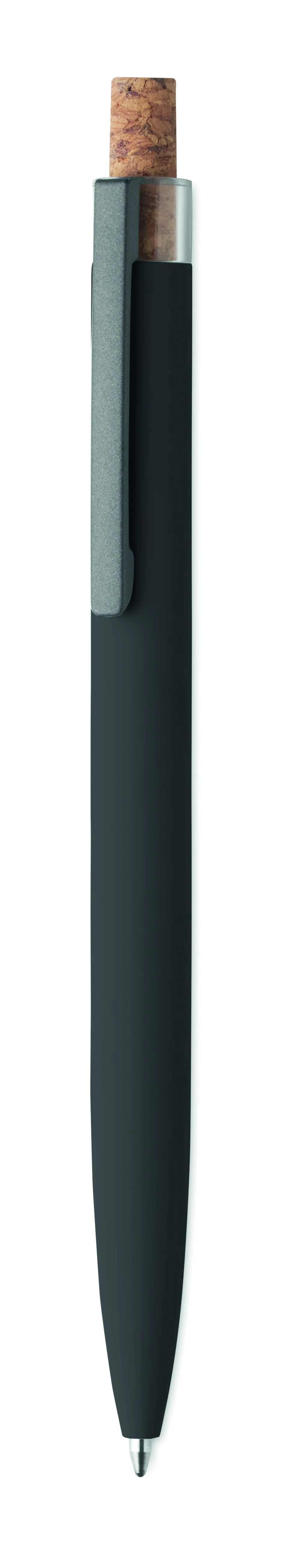 Gerecyclede aluminium pen BERGAMO + Zwart