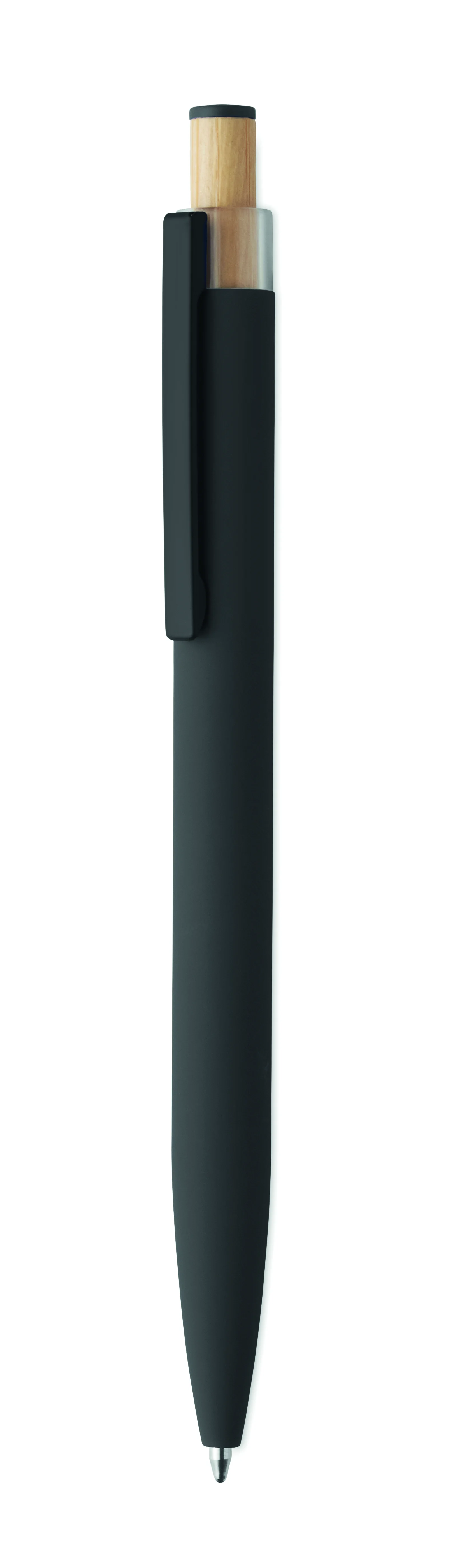 Gerecyclede aluminium pen BERGAMO ++ Zwart