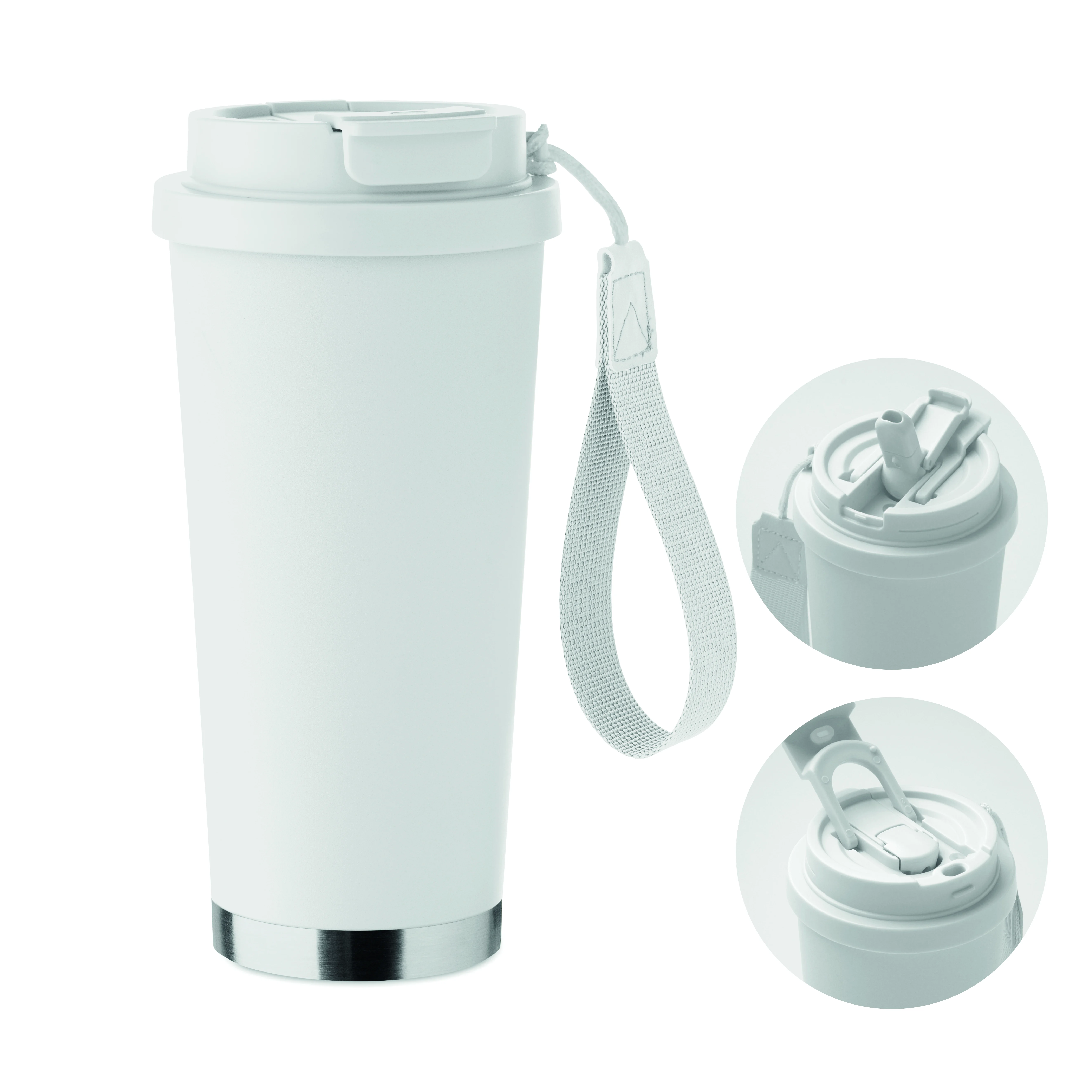 Dubbelwandige beker 500ml TOPAZ LARGE Wit