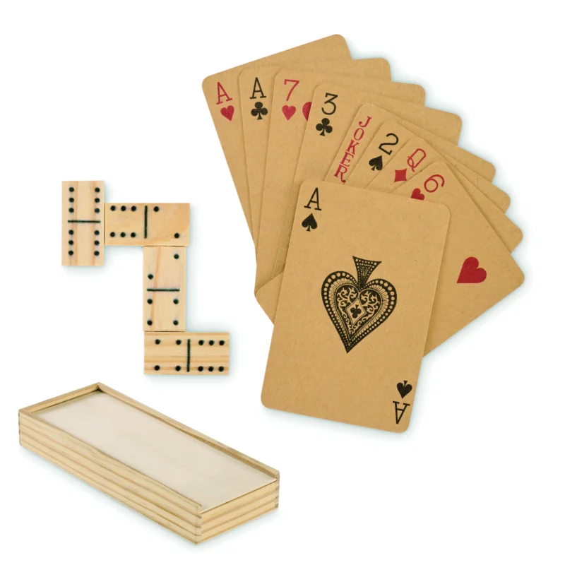 Domino en kaarten set DOMI&CARDS Hout