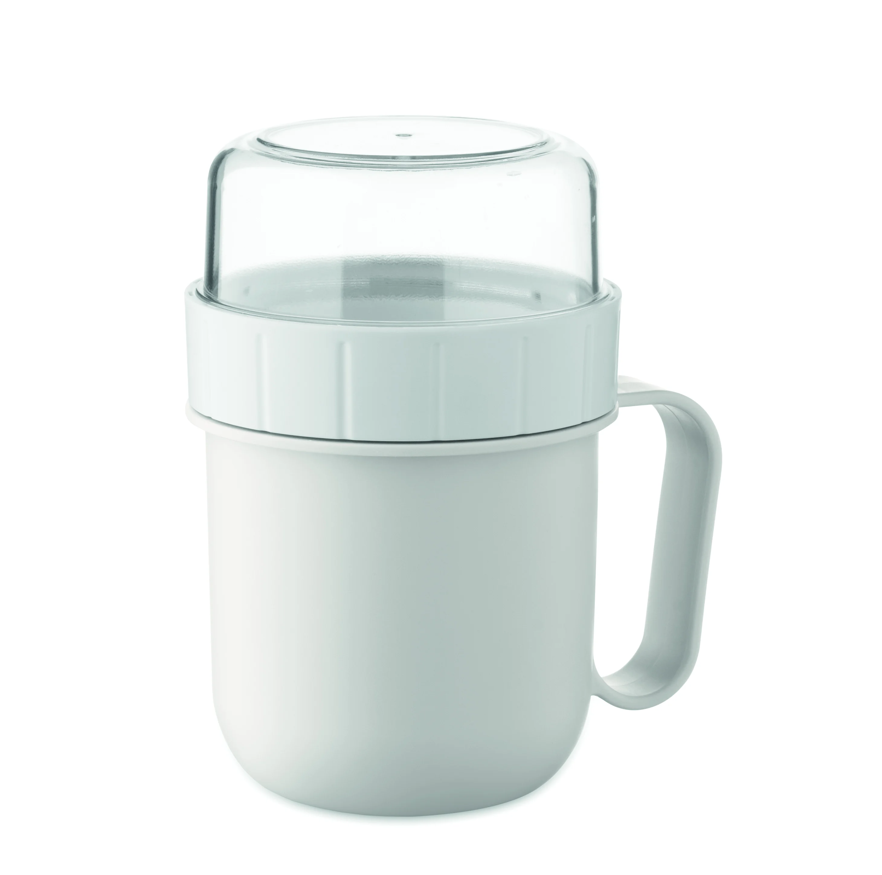 Meeneembeker in PP 450ml CUP ON GO Wit