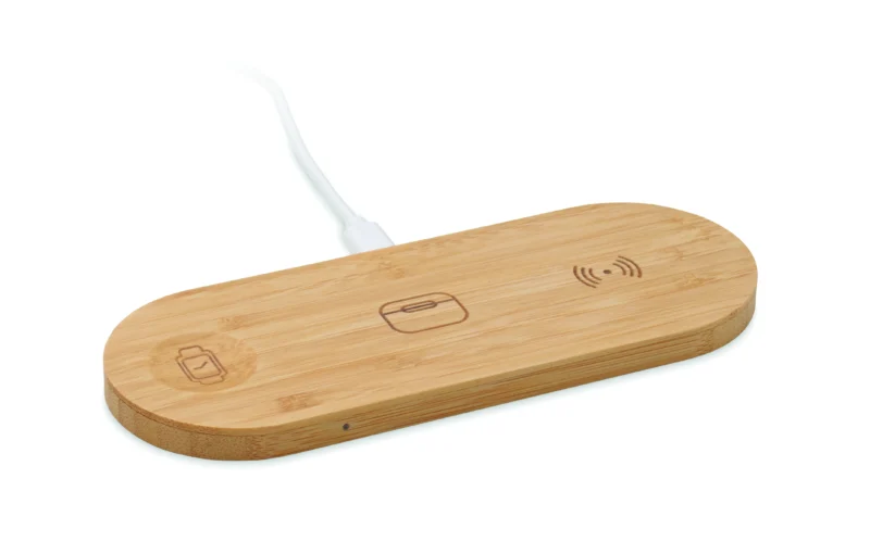 3-in-1 15W draadloze oplader RECPAD Hout