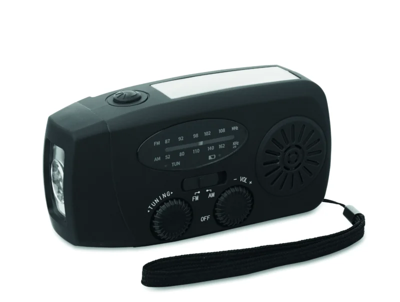 Draagbare radio met LED lamp MO2746 ONDA Zwart