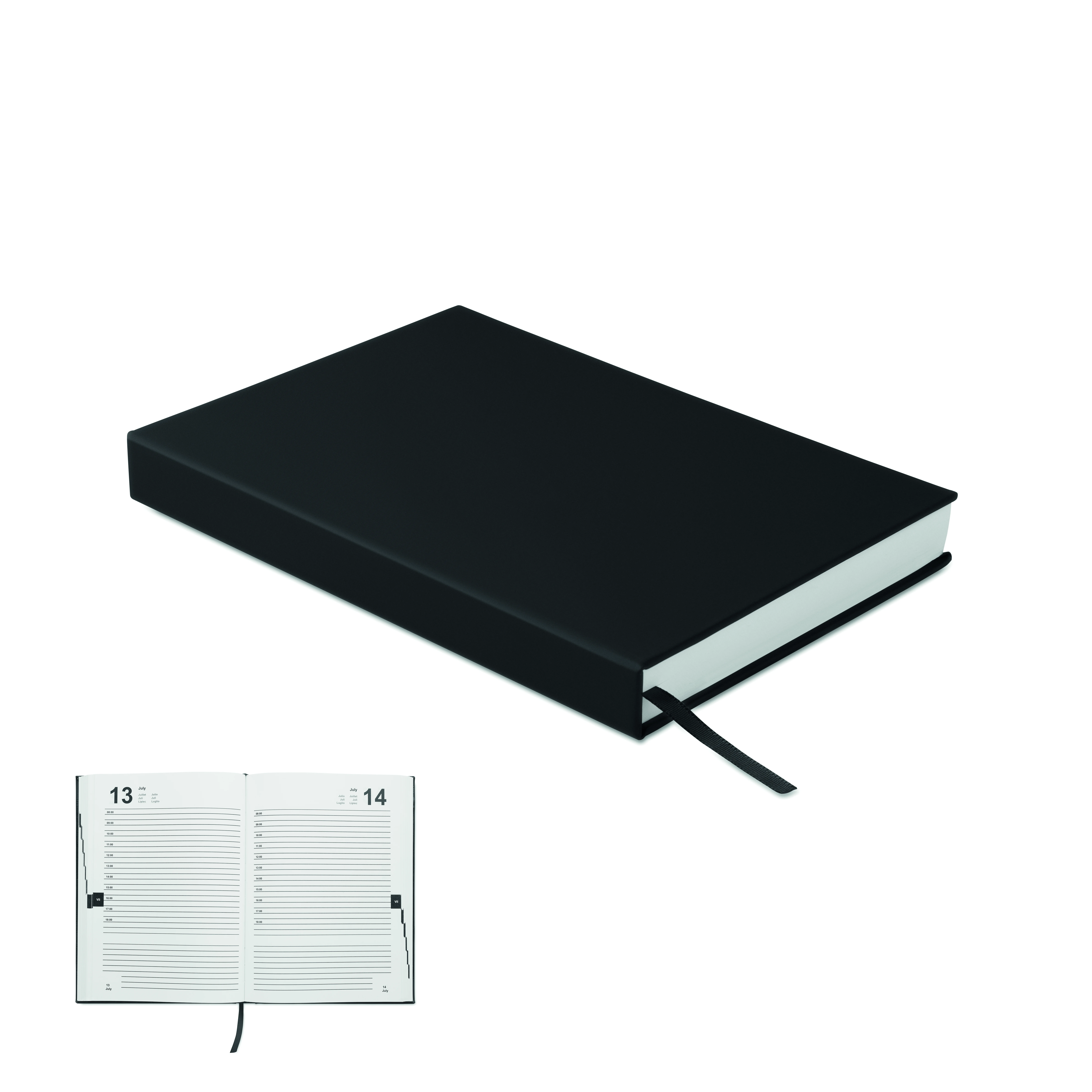 A5 dagplanner ongedateerd ROUTINE Zwart