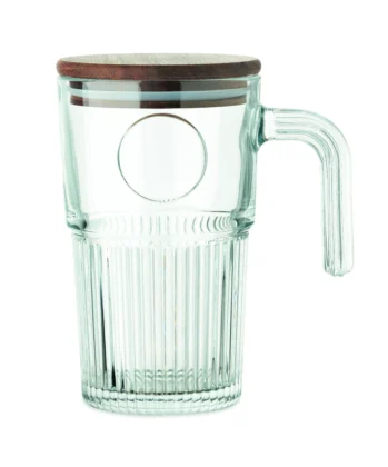 Glazen mok 450ml VITRIO JAR Transparant