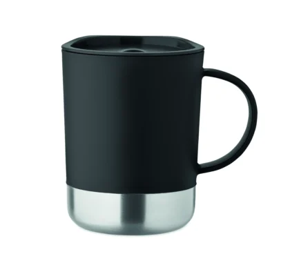Enkelwandige mok 300ml BEAKER Zwart