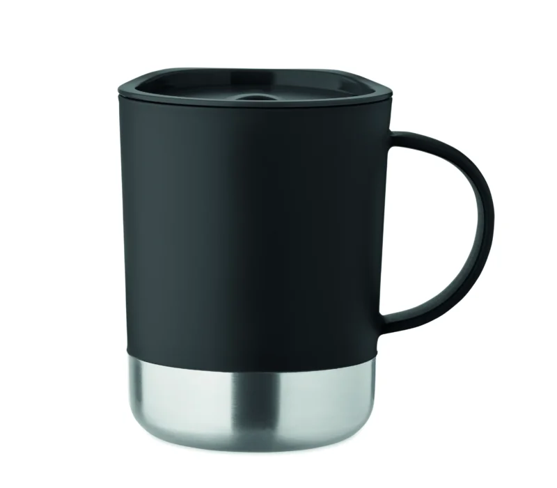 Enkelwandige mok 300ml BEAKER Zwart