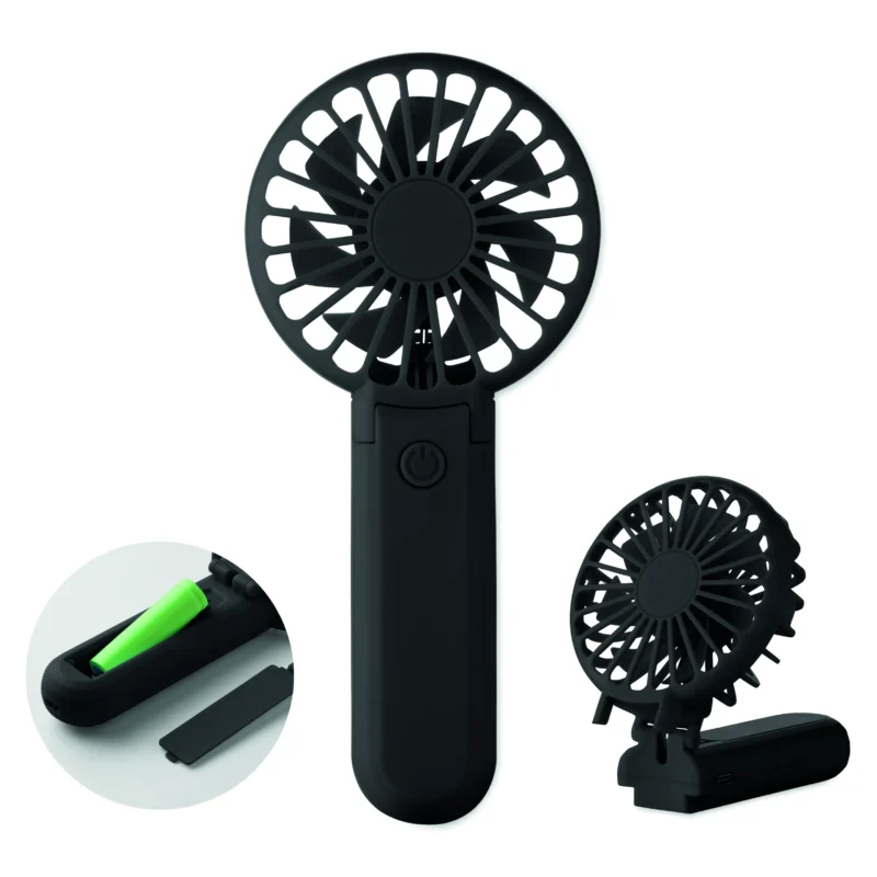 Draagbare vouwventilator IBERA Zwart