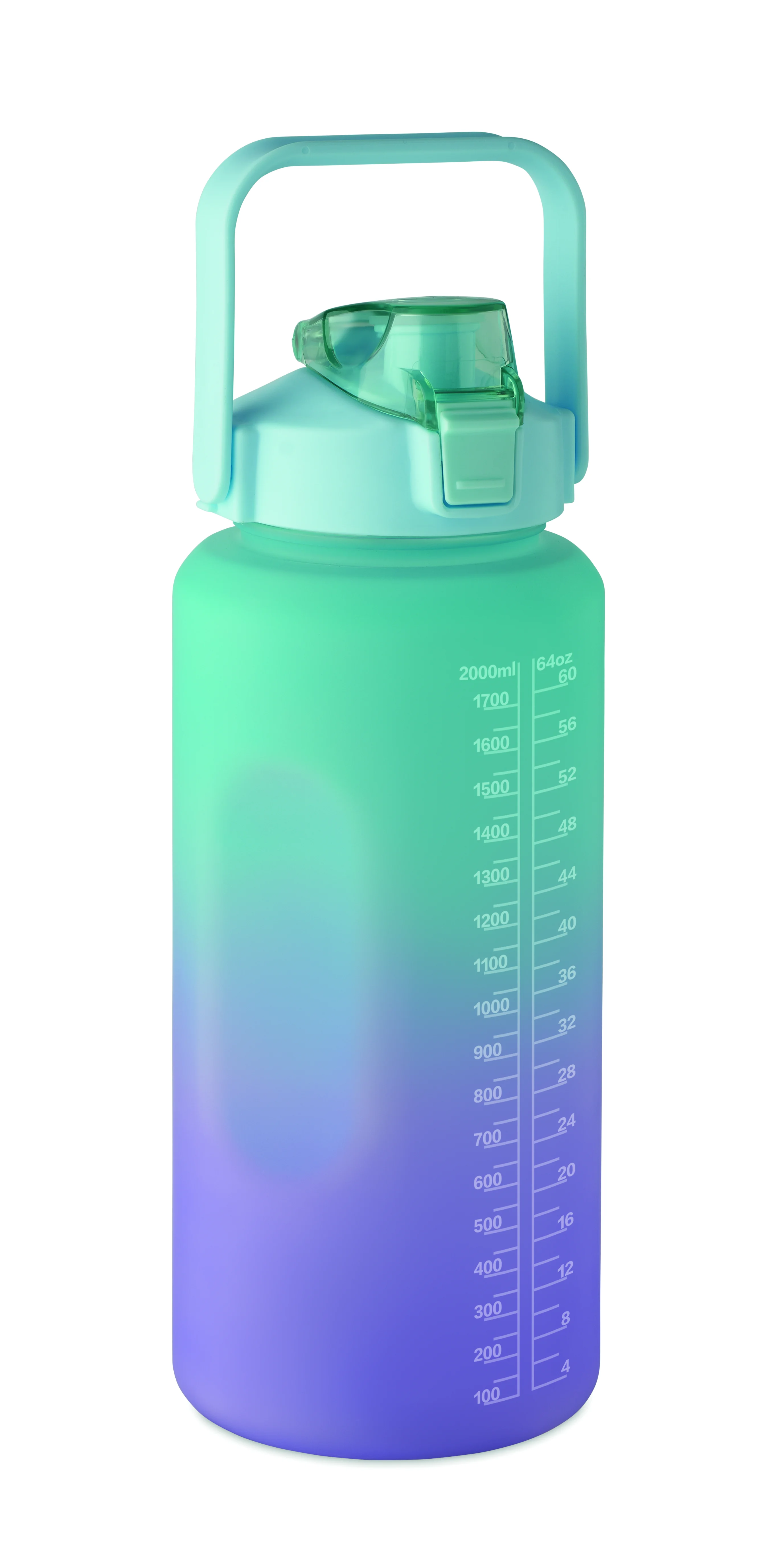 RPET waterfles 2000ml ACTIVATE MAX Turquoise