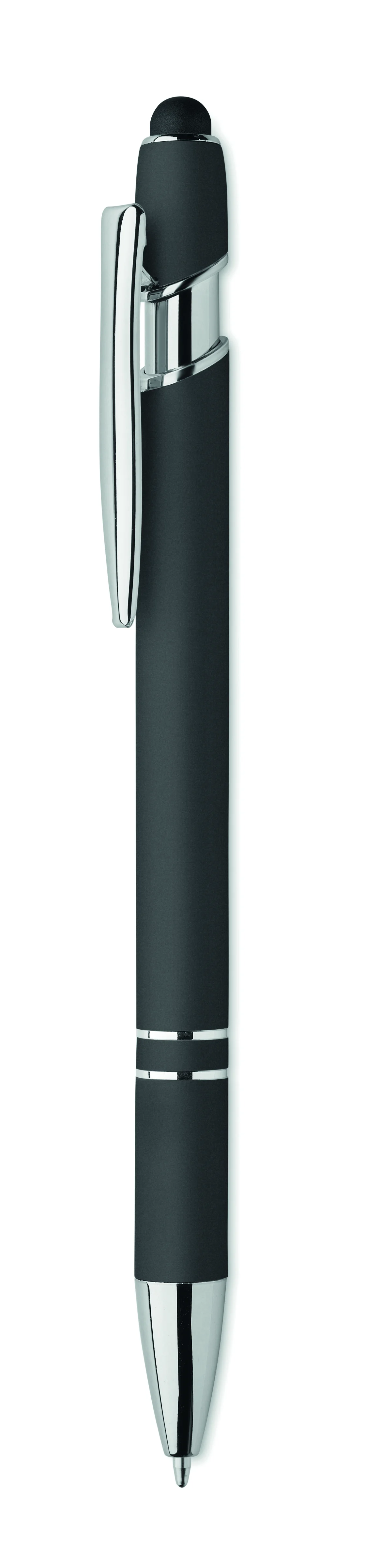 Gerecyclede aluminium balpen SIPARO Zwart