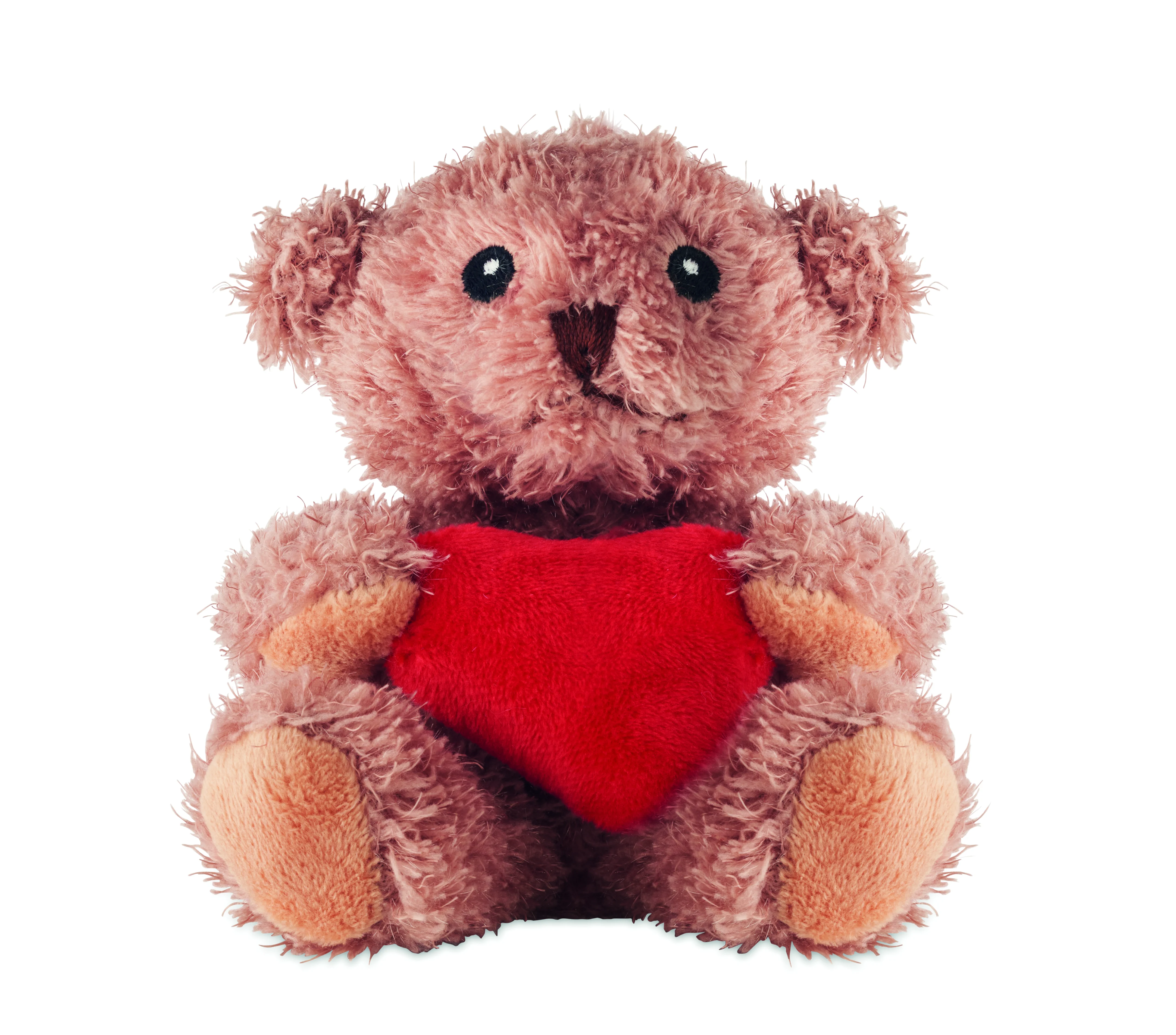 Pluche teddybeer met hart CUDDLE Rood