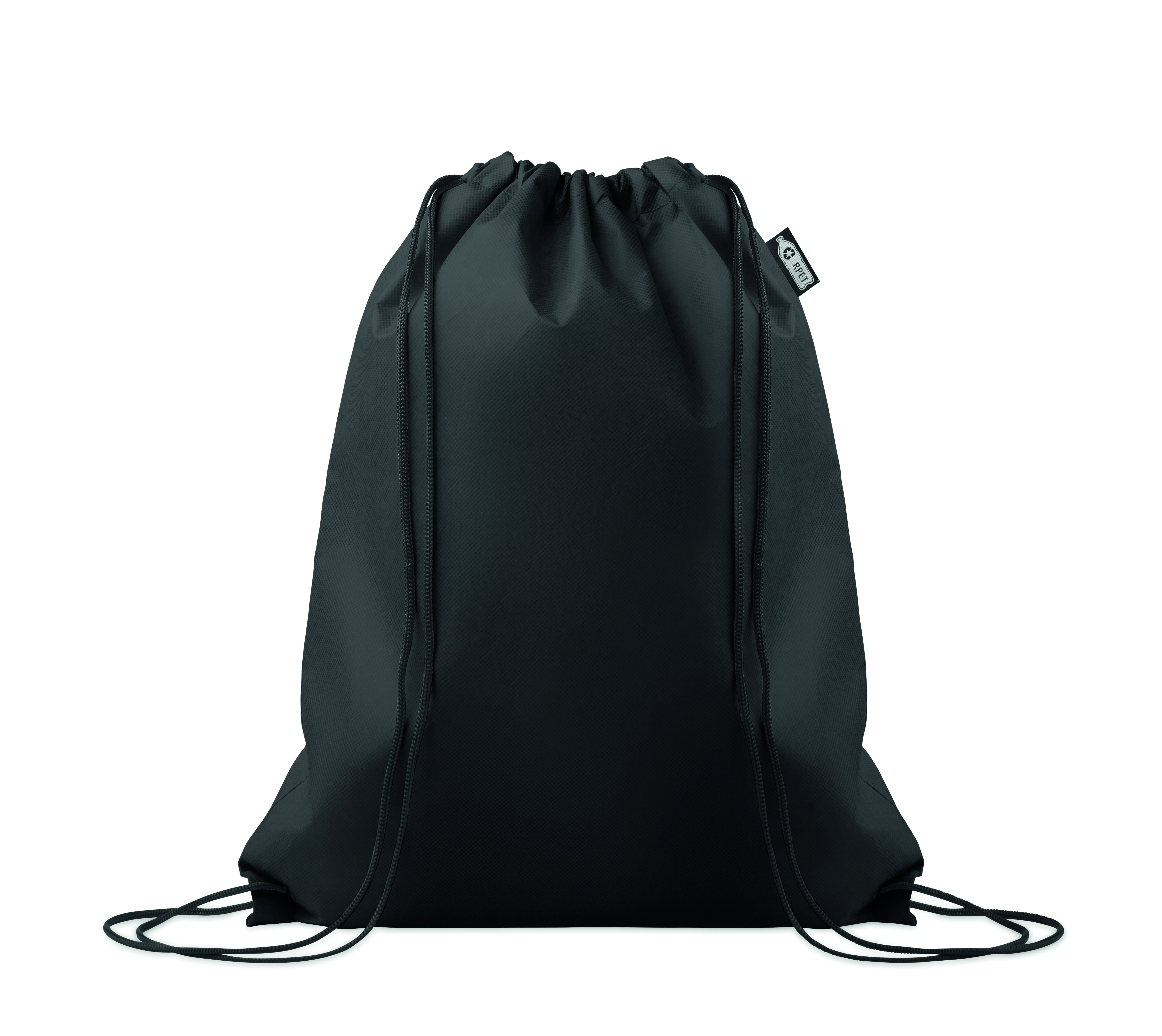 RPET non-woven trekkoordtas DAFFY RPET Zwart