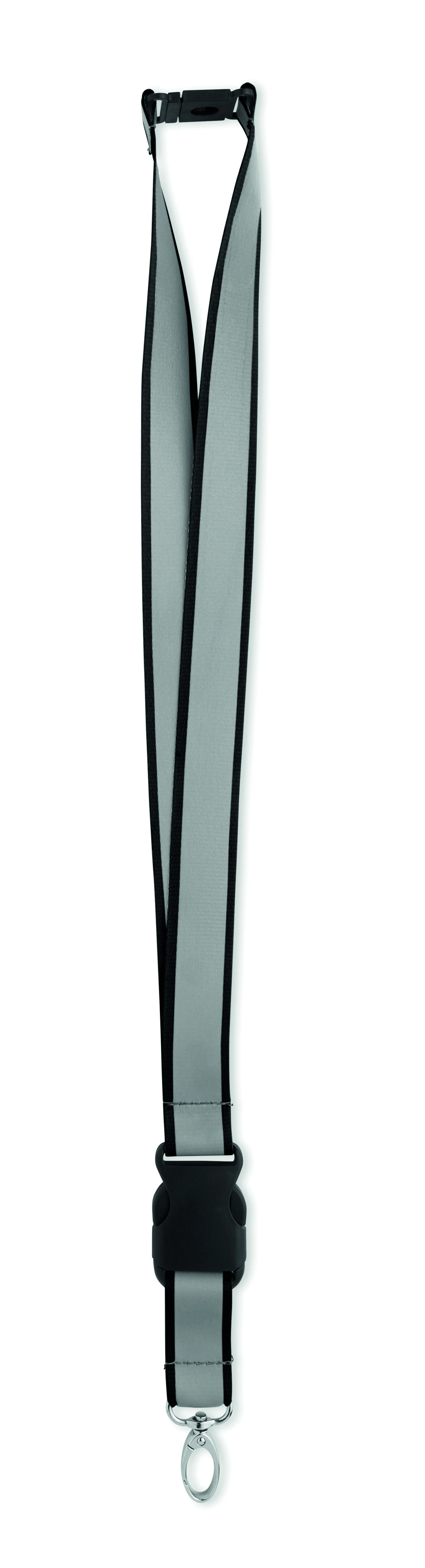 RPET lanyard reflecterend TOSEE Zwart