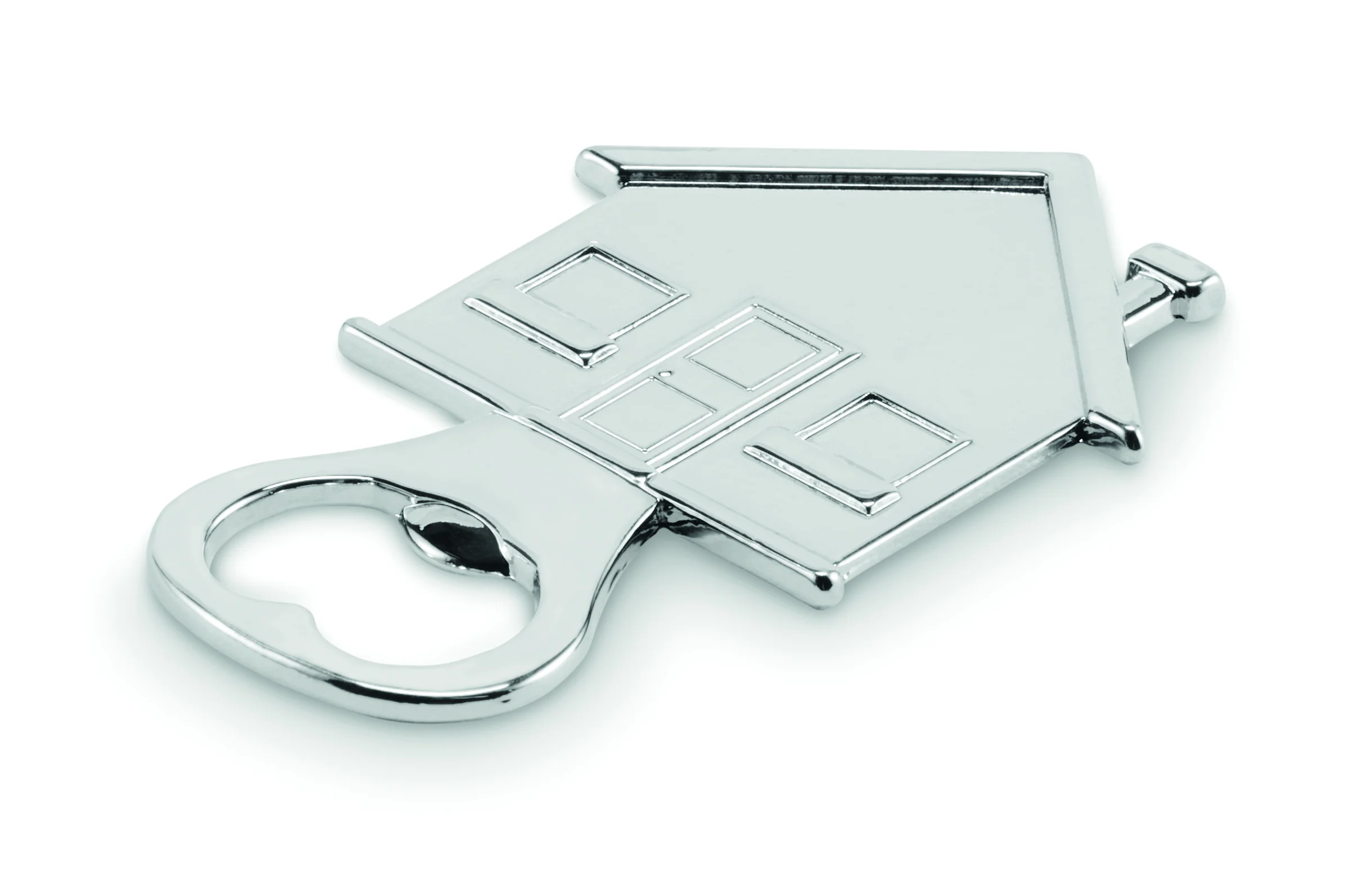 Flesopener in huisvorm MYHOUSE Mat Zilver