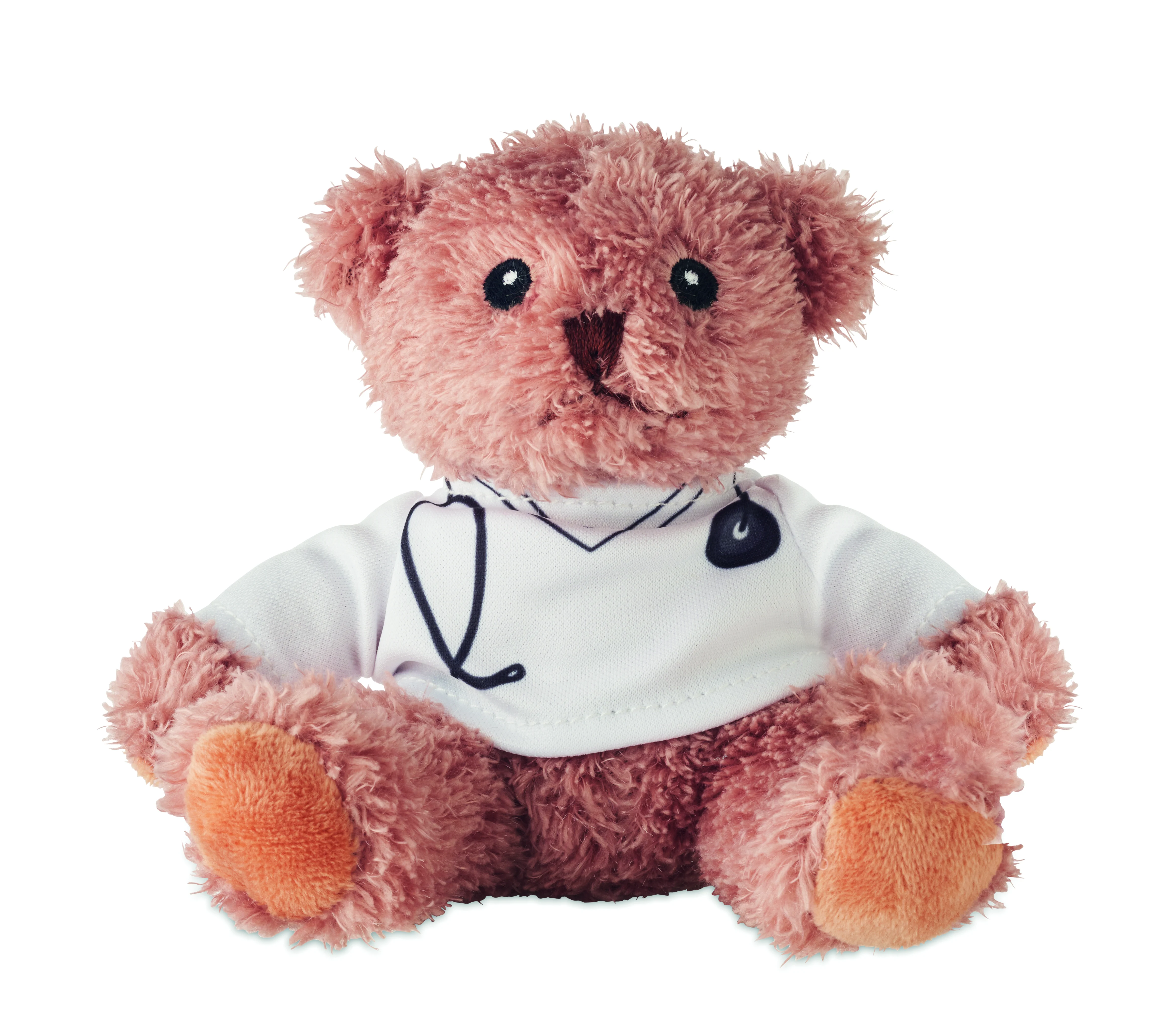 Pluche teddybeer dokter DOC Wit