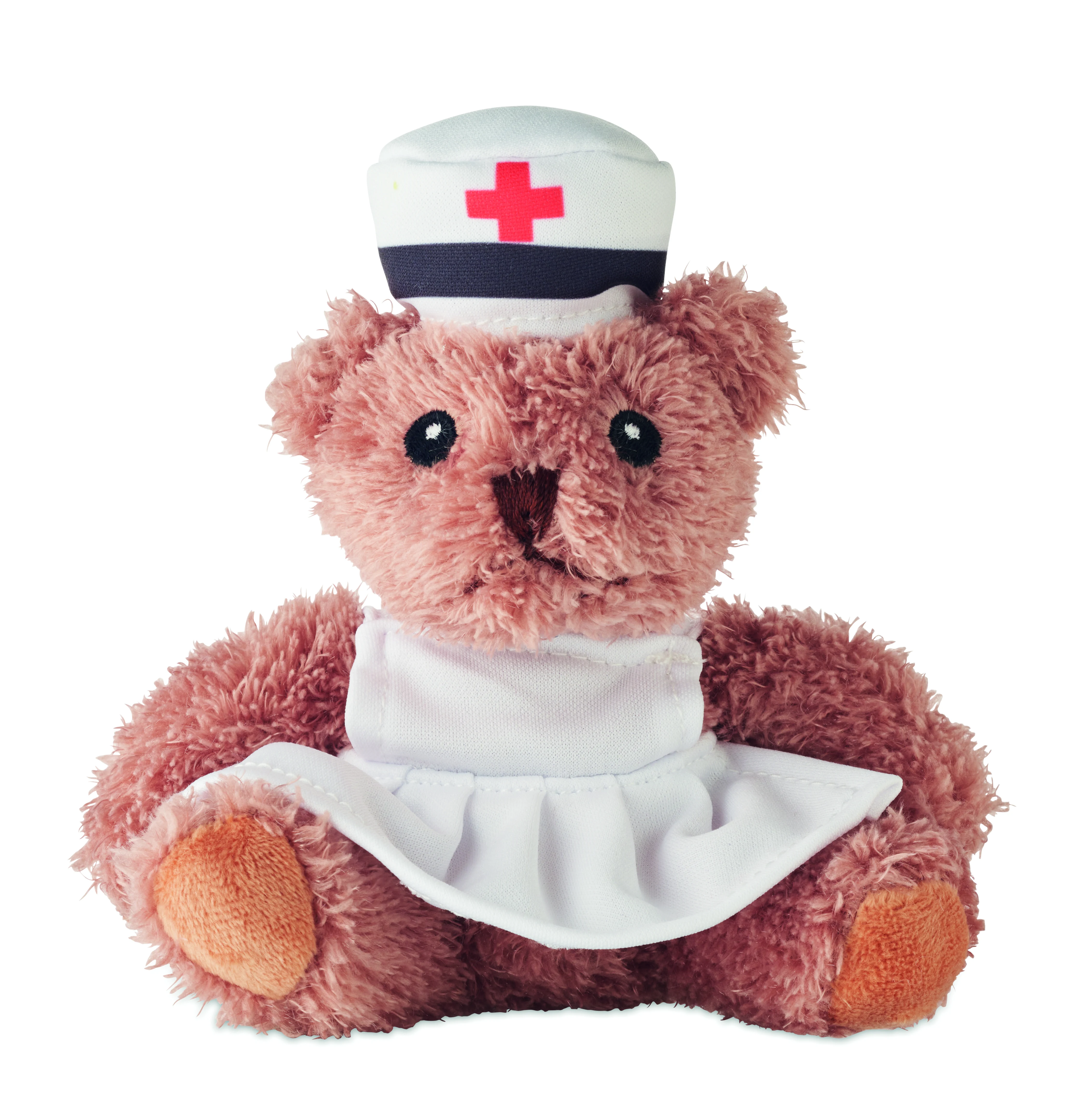 Pluche teddybeer verpleegster NURSE Wit