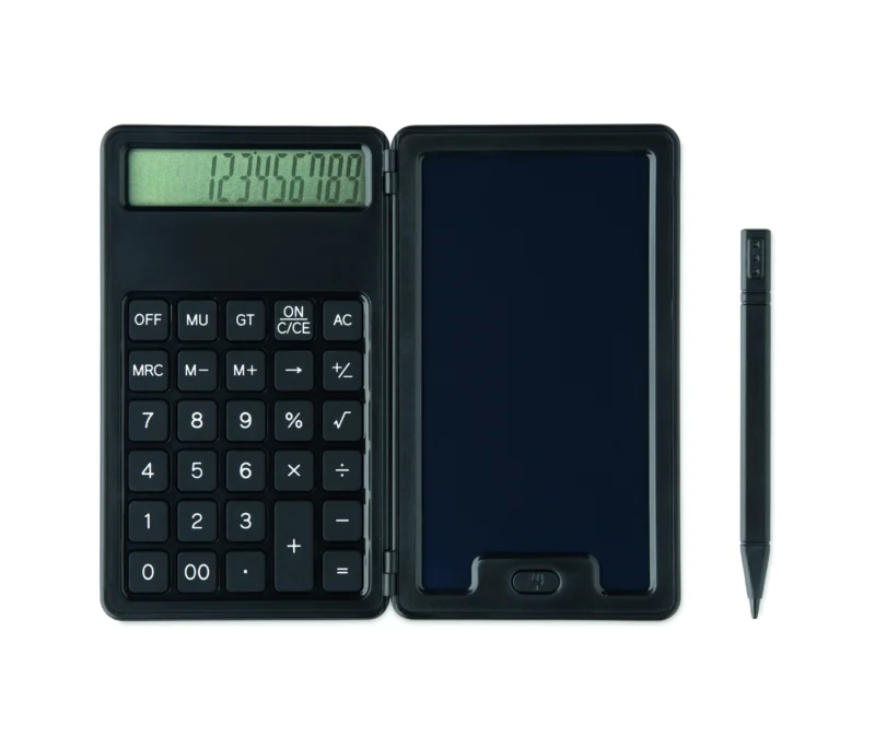 Rekenmachine met LCD-tablet CLERK Zwart